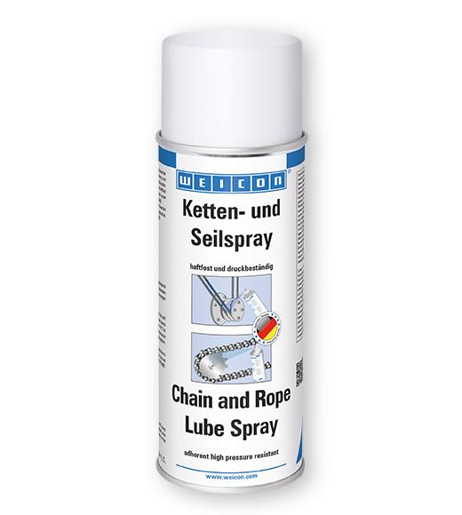 WEICON Ketten- und Seilspray | transparenter Haftschmierstoff | 400 ml | transparent