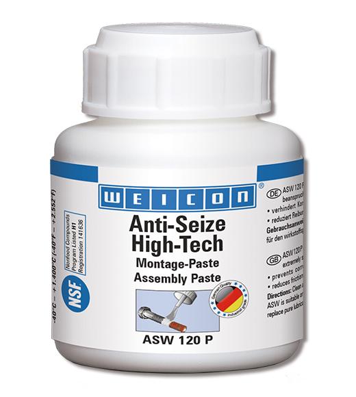 WEICON Anti-Seize High-Tech Montagepaste | metallfreie Schmier- und Trennmittelpaste | 120 g