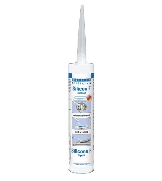 WEICON Silicon F | flüssiger Universaldichtstoff | 310 ml | transparent, farblos