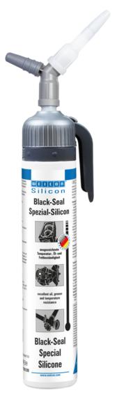 Produktfoto 1 von WEICON Black-Seal Spezialsilikon | dauerelastischer Dichtstoff für öl- oder fettbeständige Bereiche | 200 ml | schwarz