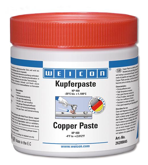 Produktfoto 1 von WEICON Kupferpaste | Schmier- und Trennmittelpaste auf Kupferbasis | 0,45 kg