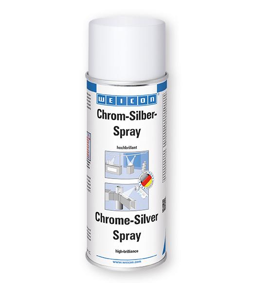 WEICON Chrom-Silber-Spray | hochbrillante Oberflächenbeschichtung | 400 ml