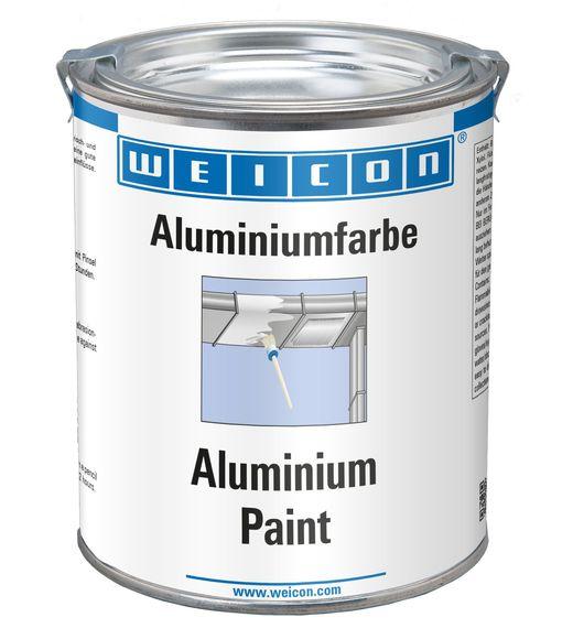 Produktfoto 1 von WEICON Aluminiumfarbe | Korrosionsschutz aus Aluminiumpigmentbeschichtung | 750 ml