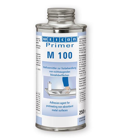 Produktfoto 1 von WEICON Primer M 100 | Haftvermittler für nichtsaugende Metalloberflächen | 250 ml | farblos, transparent