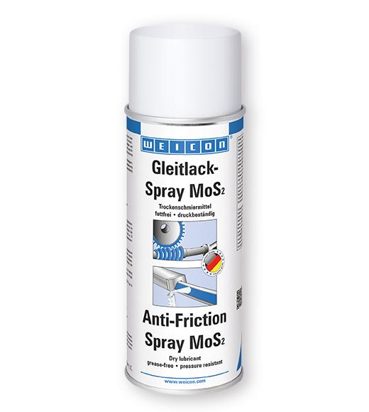 WEICON Gleitlack-Spray MoS2 | Trockenschmiermittel | 400 ml