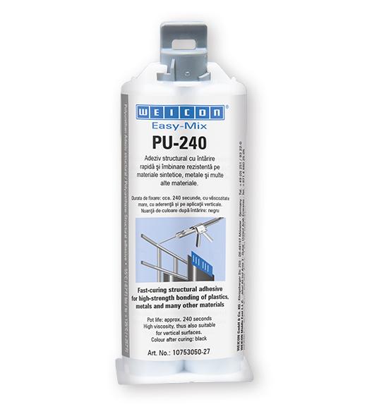 WEICON Easy-Mix PU-240 | Polyurethan-Klebstoff, hochfest, Topfzeit ca. 240 Sekunden | 50 ml