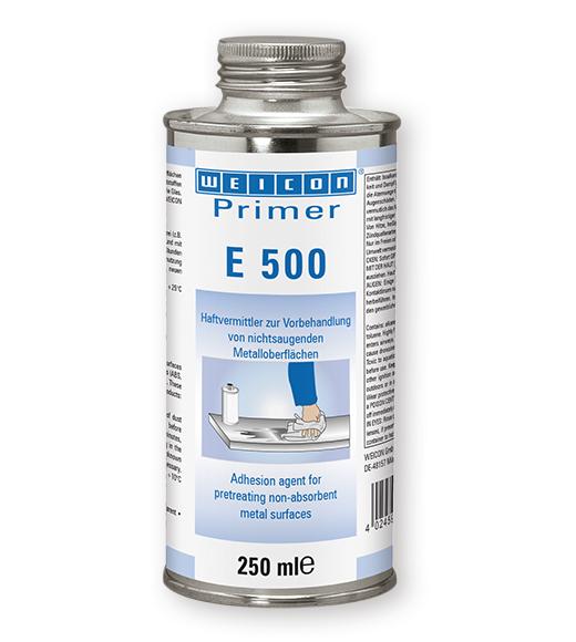 Produktfoto 1 von WEICON Primer E 500 | Haftvermittler für nichtsaugende Metalloberflächen, speziell für Silikone | 250 ml