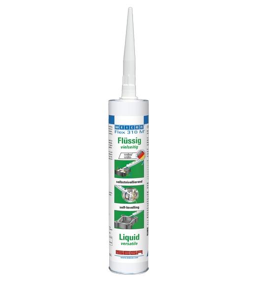 WEICON Flex 310 M® Flüssig | flüssiger Kleb- und Dichtstoff auf MS-Polymer-Basis | 310 ml | weiß