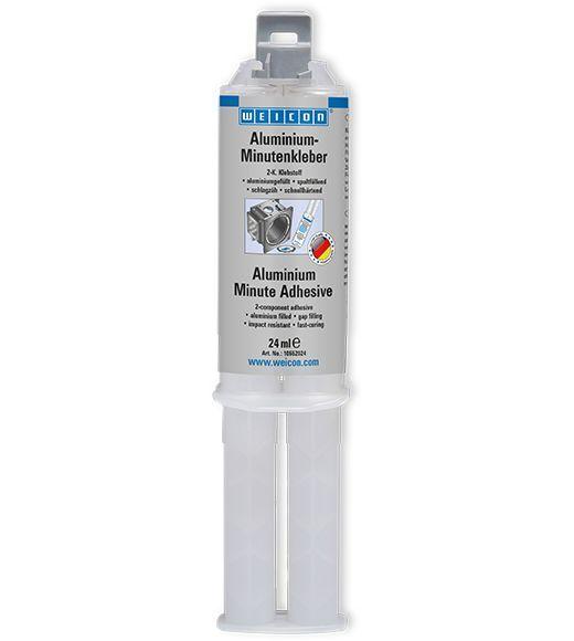 WEICON Aluminium-Minutenkleber | Flüssigmetall Epoxidharzklebstoff | 24 ml | aluminium