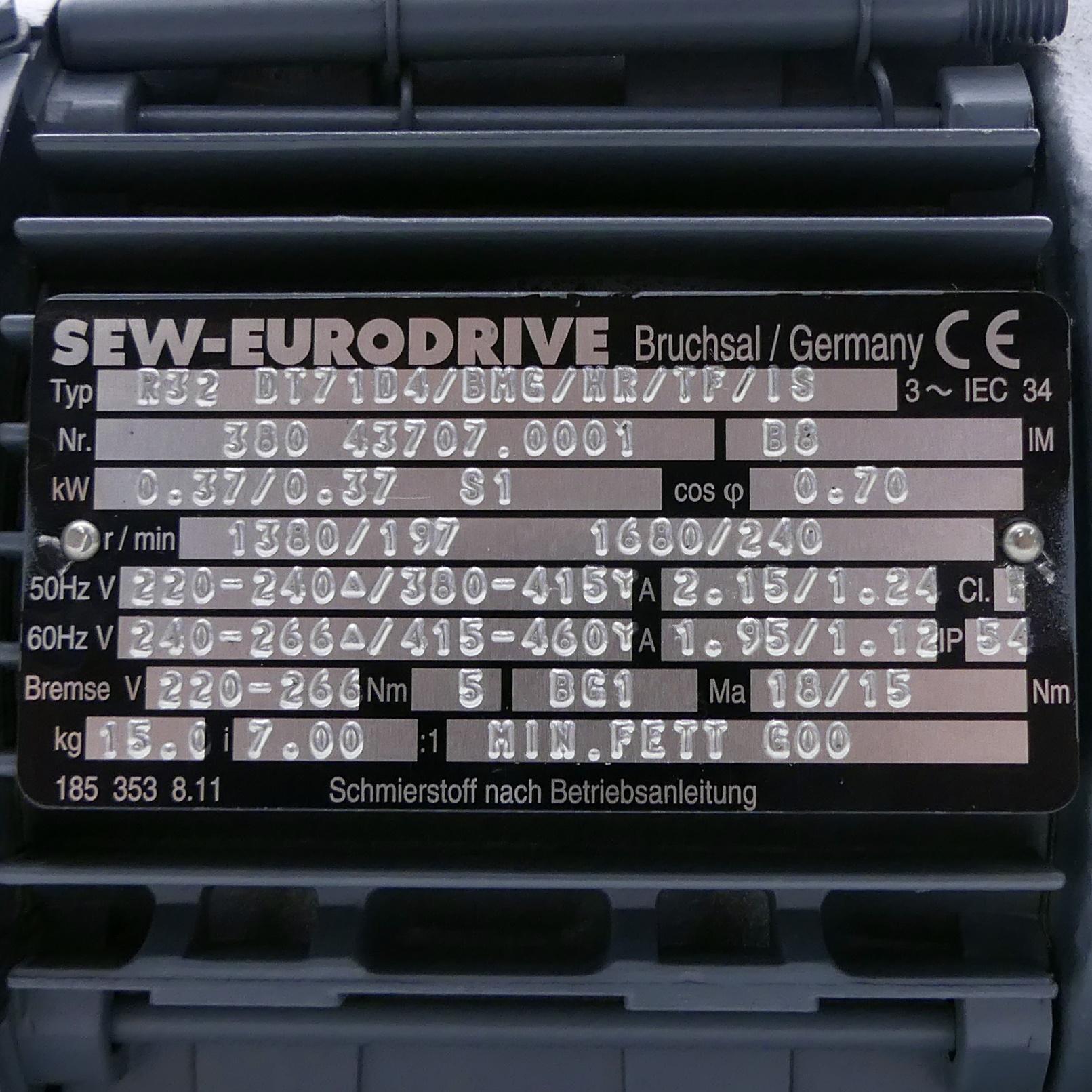 Produktfoto 2 von SEW-EURODRIVE Getriebemotor