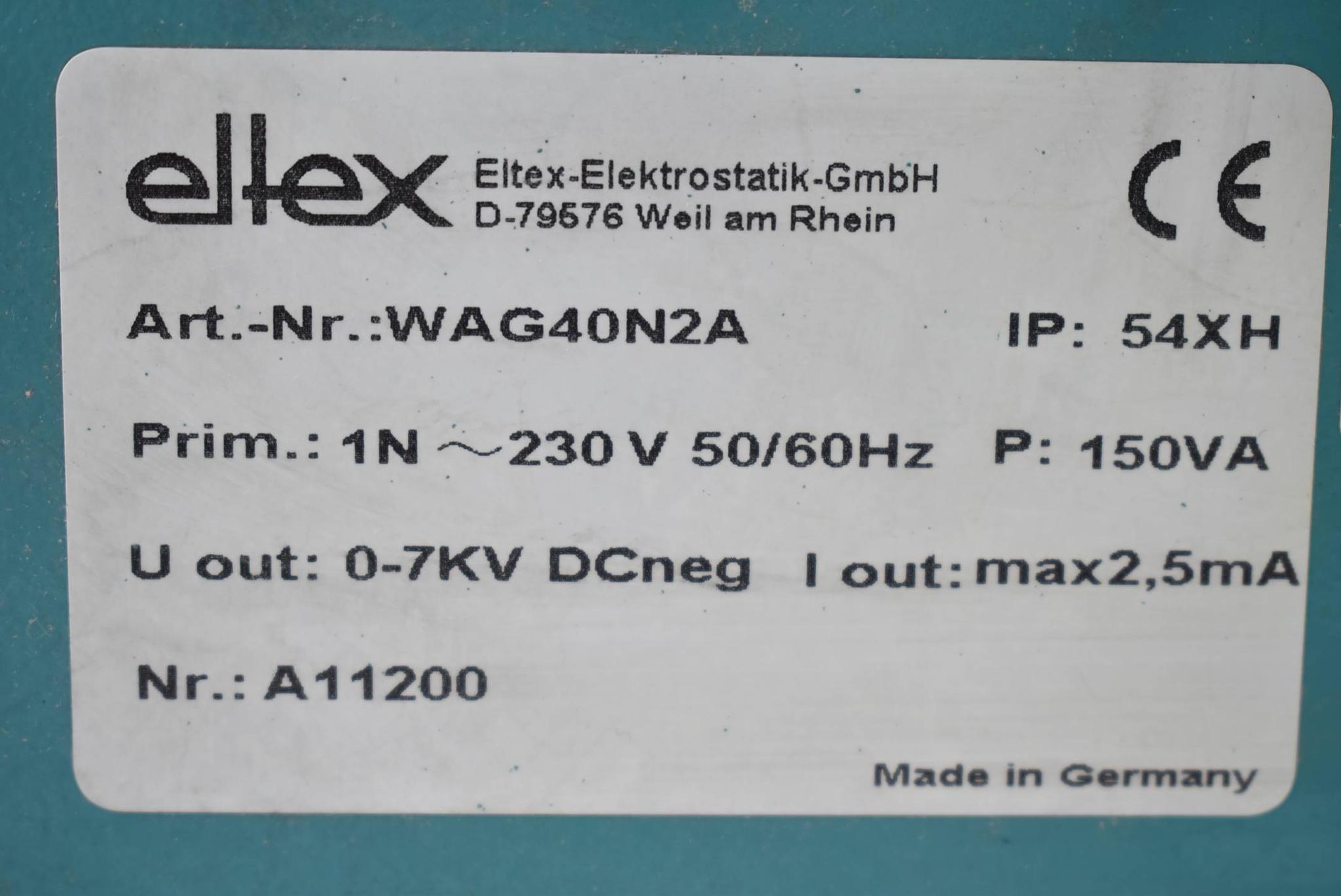 Produktfoto 5 von Eltex Hochstromgenerator WAG40N2A ( 230V 50-60Hz )