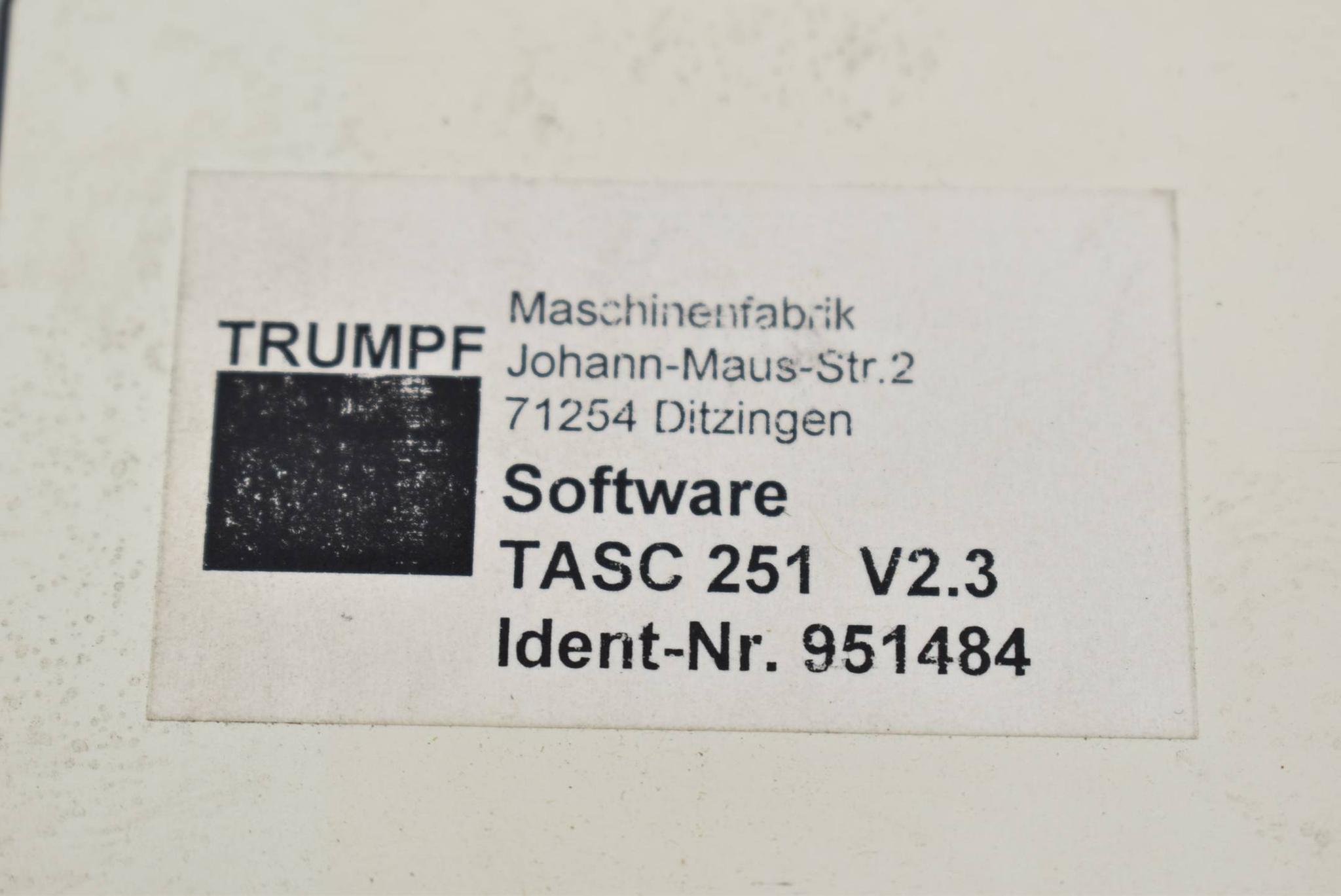 Produktfoto 1 von Trumpf Speicherkarte Software TASC 251 V2.3 ( 951484 )