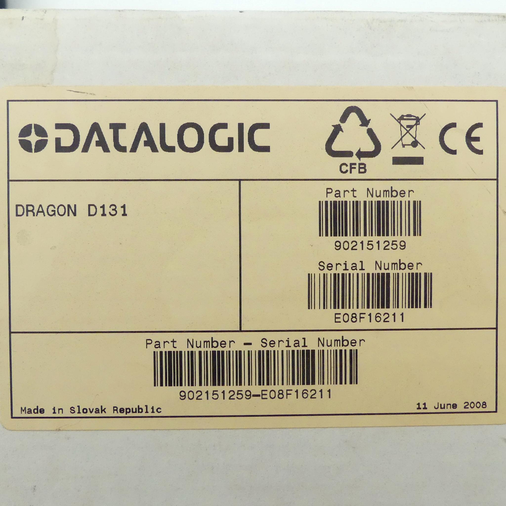 Produktfoto 2 von DATALOGIC barcode scanner Dragon D131