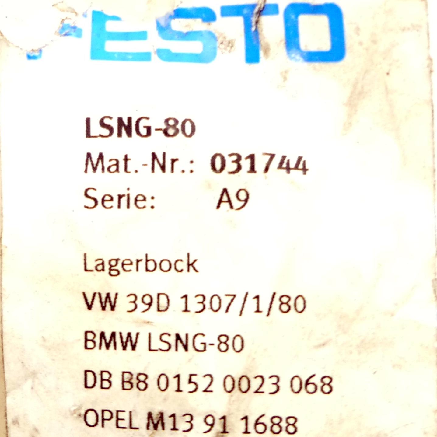 Produktfoto 2 von FESTO Lagerbock LSNG-80