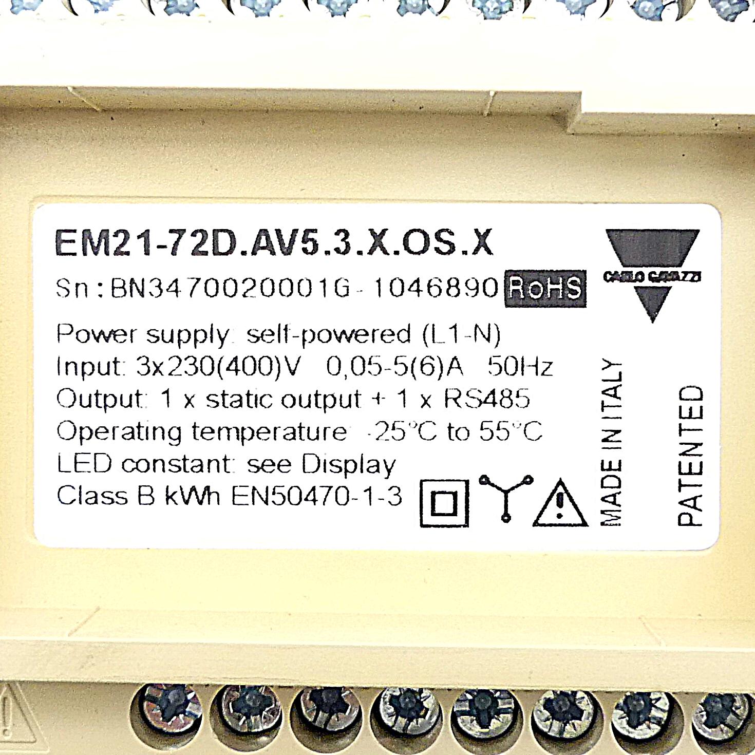 Produktfoto 2 von CARLO GAVAZZI Energiemessgerät