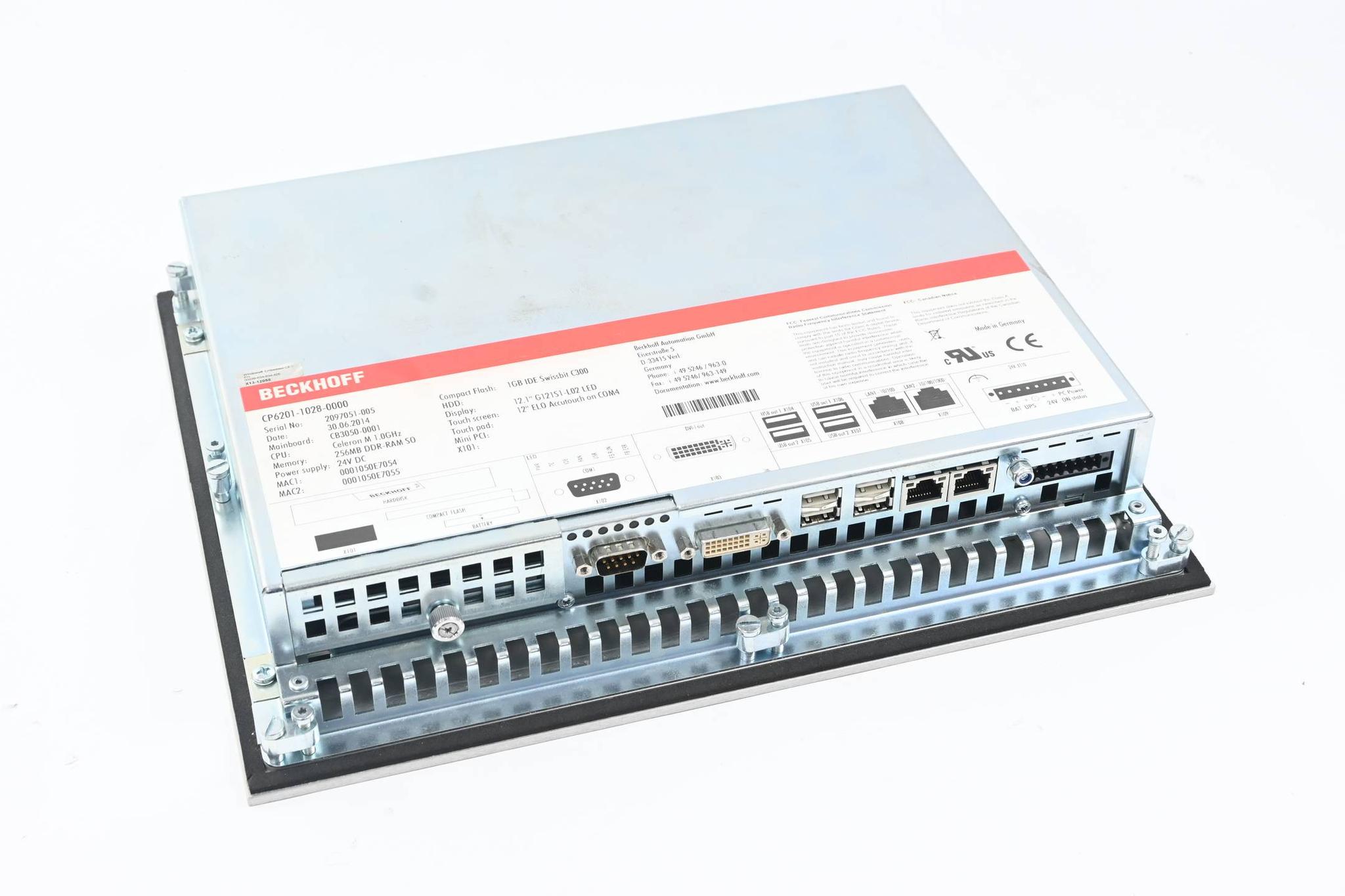 Produktfoto 1 von Beckhoff Einbau-Panel CP6201-1028-0000