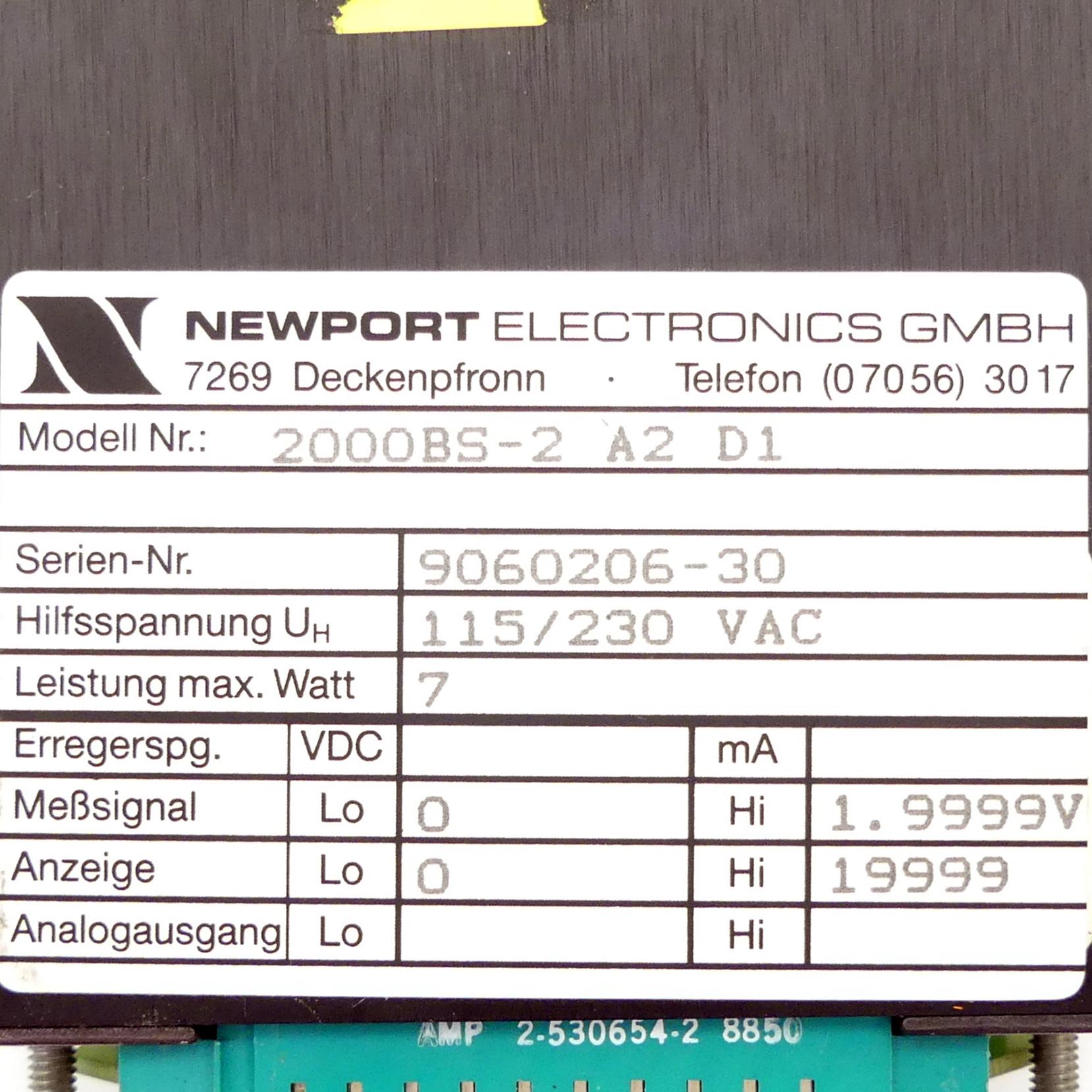 Produktfoto 2 von NEWPORT Digitales Voltmeter