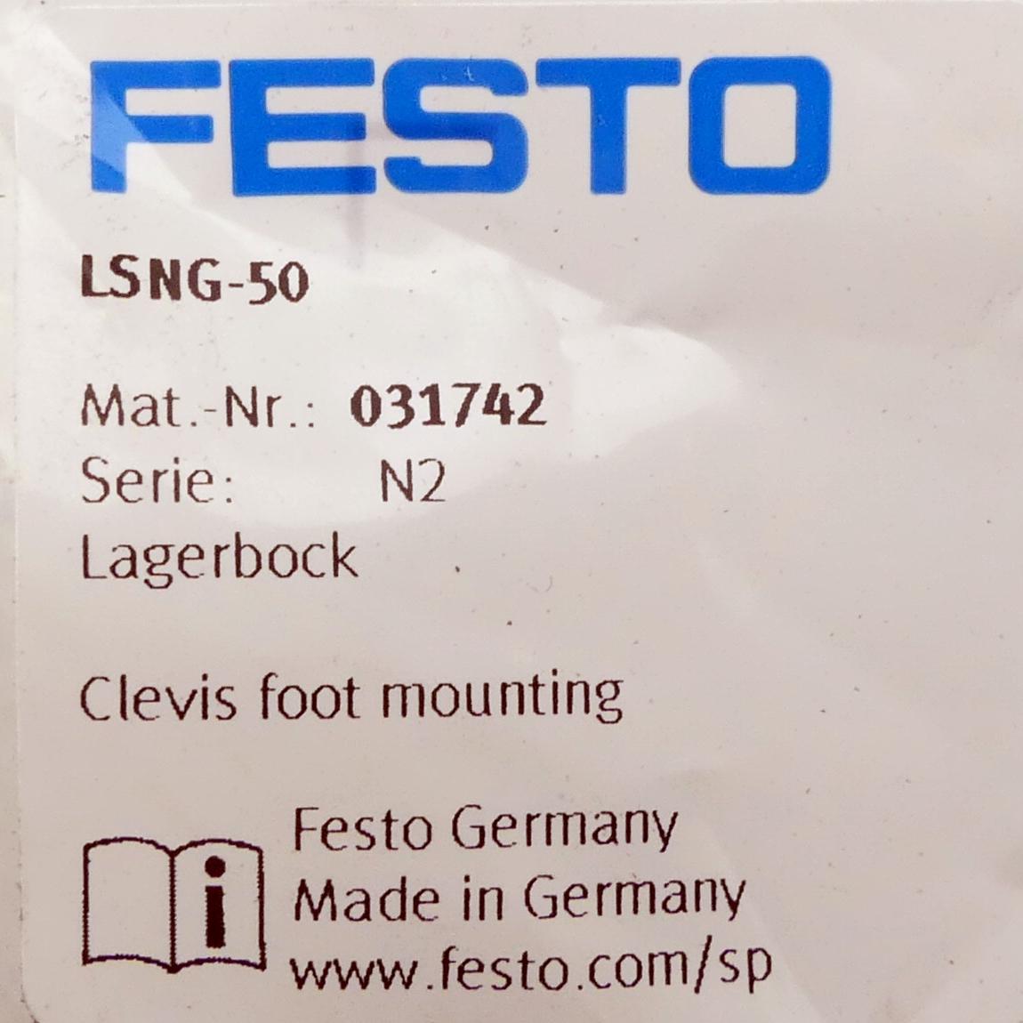 Produktfoto 2 von FESTO Lagerbock LSNG-50