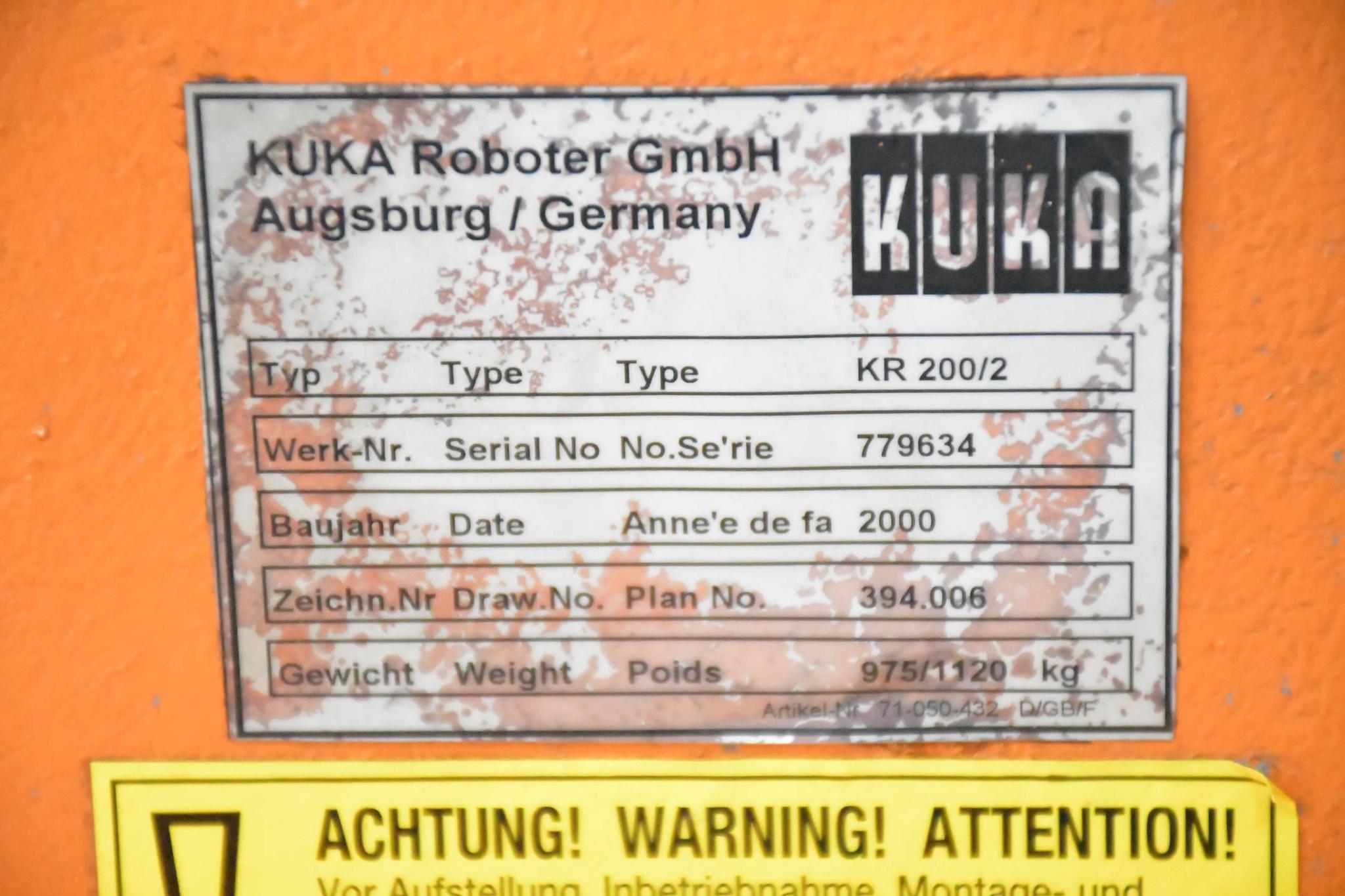 Produktfoto 3 von Kuka Industrieroboter KR 200/2 Inkl. Schaltschrank (V)KR C1