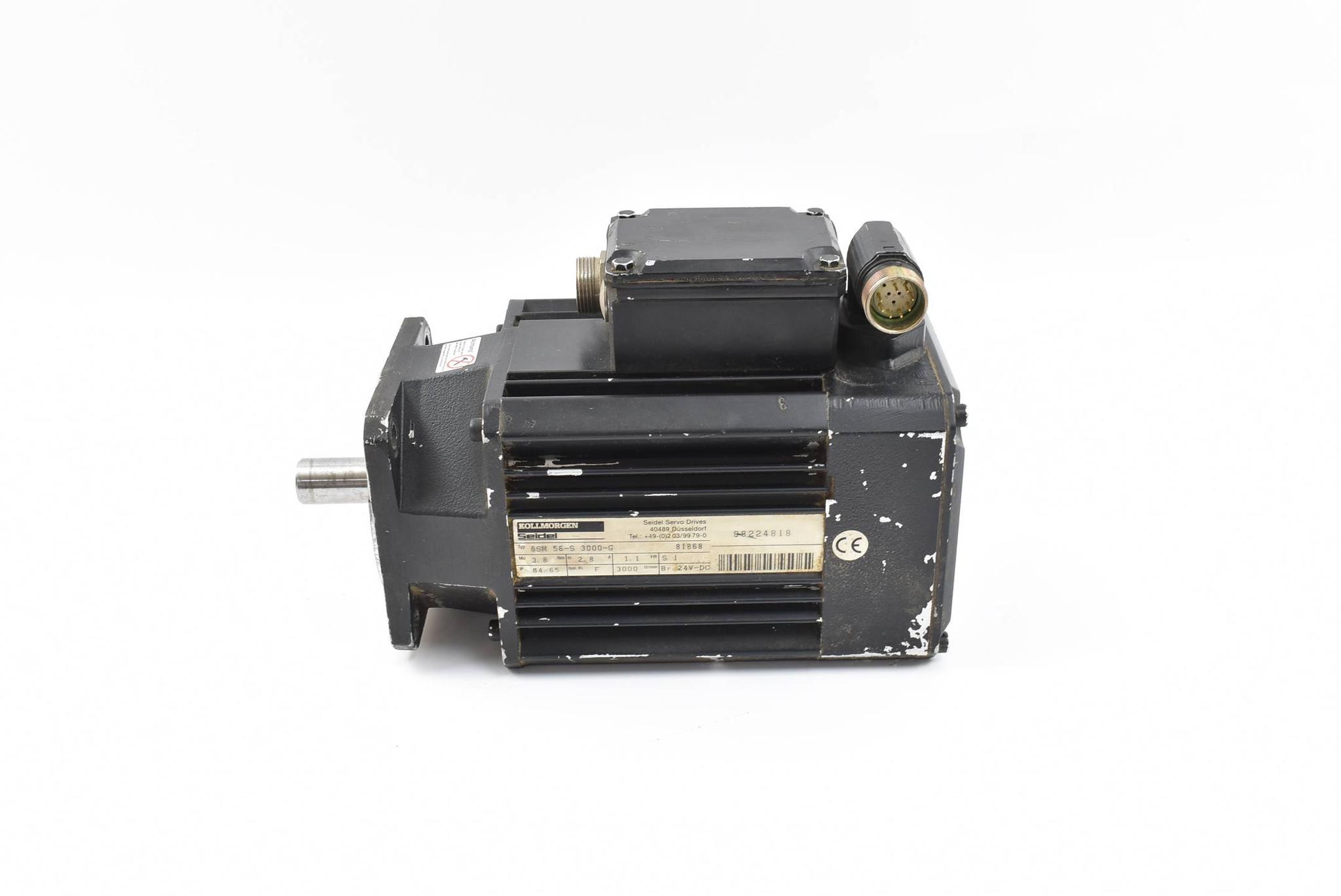 Produktfoto 2 von Kollmorgen Seidel Servomotor 6SM 56-S 3000-G ( 6SM56-S3000-G ) 1.1kW 2.8A 3000/min