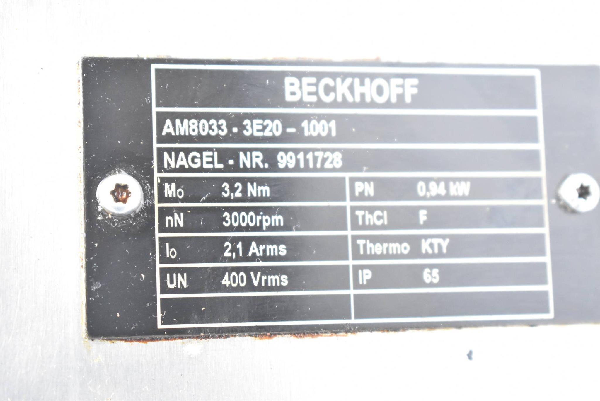 Produktfoto 3 von Beckhoff Getriebe inkl. Servomotor AM8033-3E20-1001 ( 9911728 ) & LP 070S-MF1-3-1D1-3S