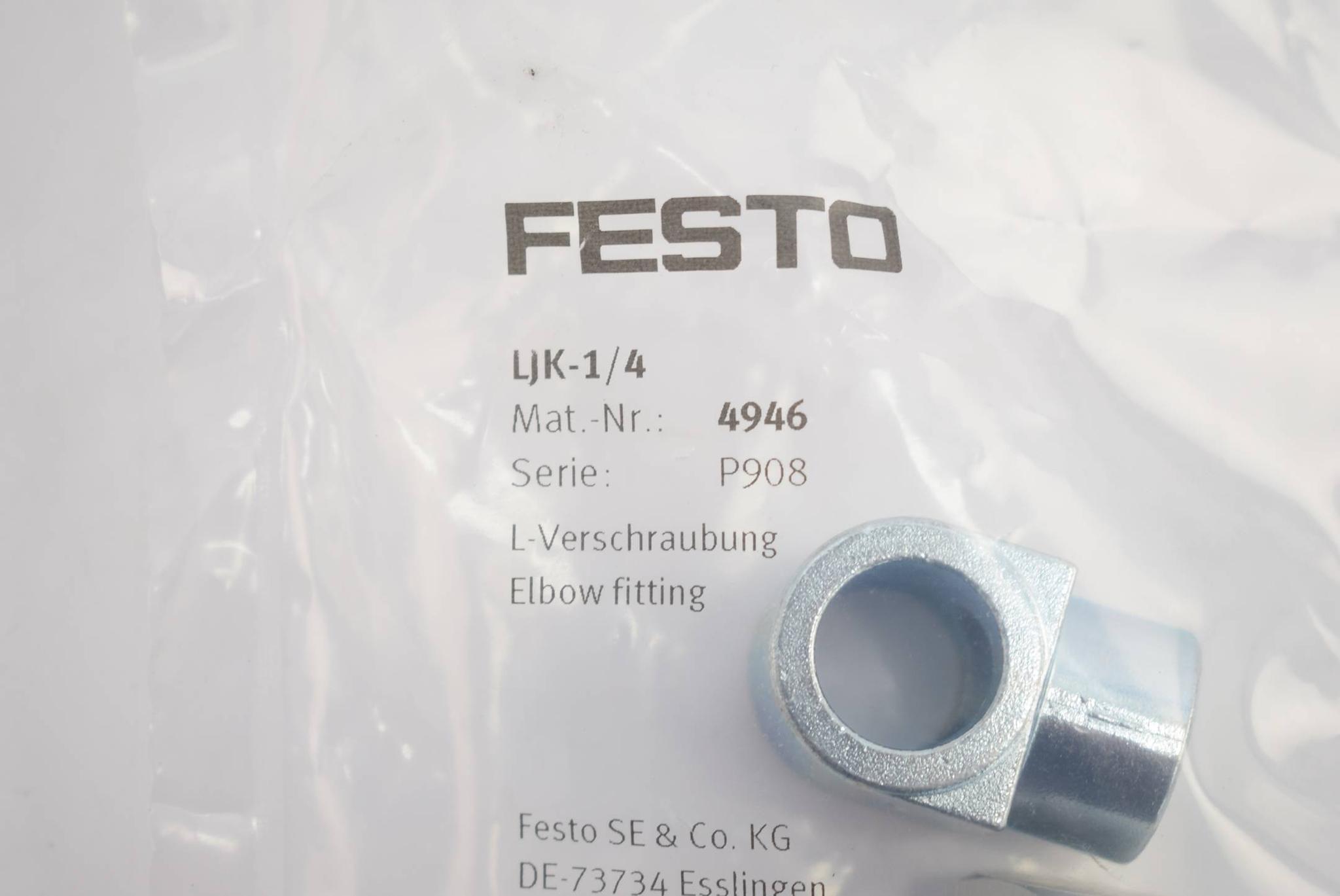 Produktfoto 1 von Festo L-Verschraubung LJK-1/4 4946 ( P908 )