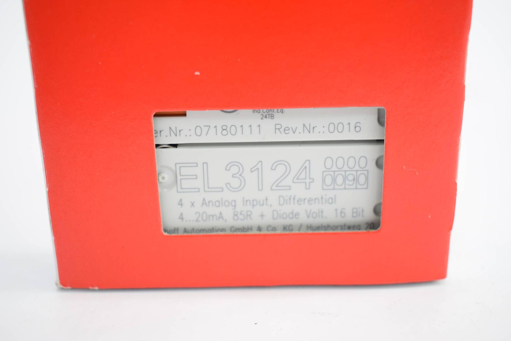 Produktfoto 1 von Beckhoff EtherCAT-Klemme EL3124-0090 ( EL3124 )