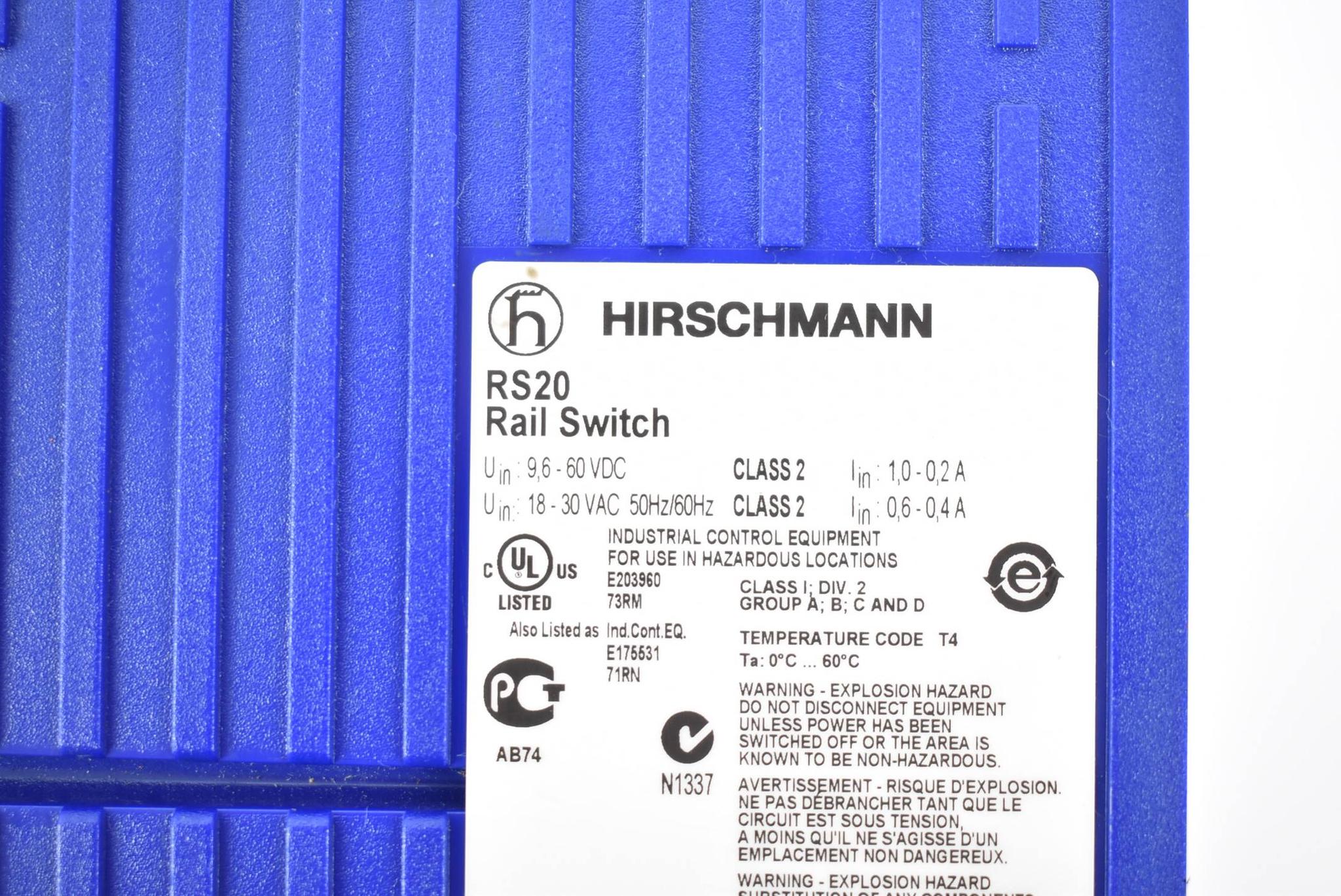 Produktfoto 2 von Hirschmann RS20 Rail Switch ( RS20-1600T1T1SDAUHH )