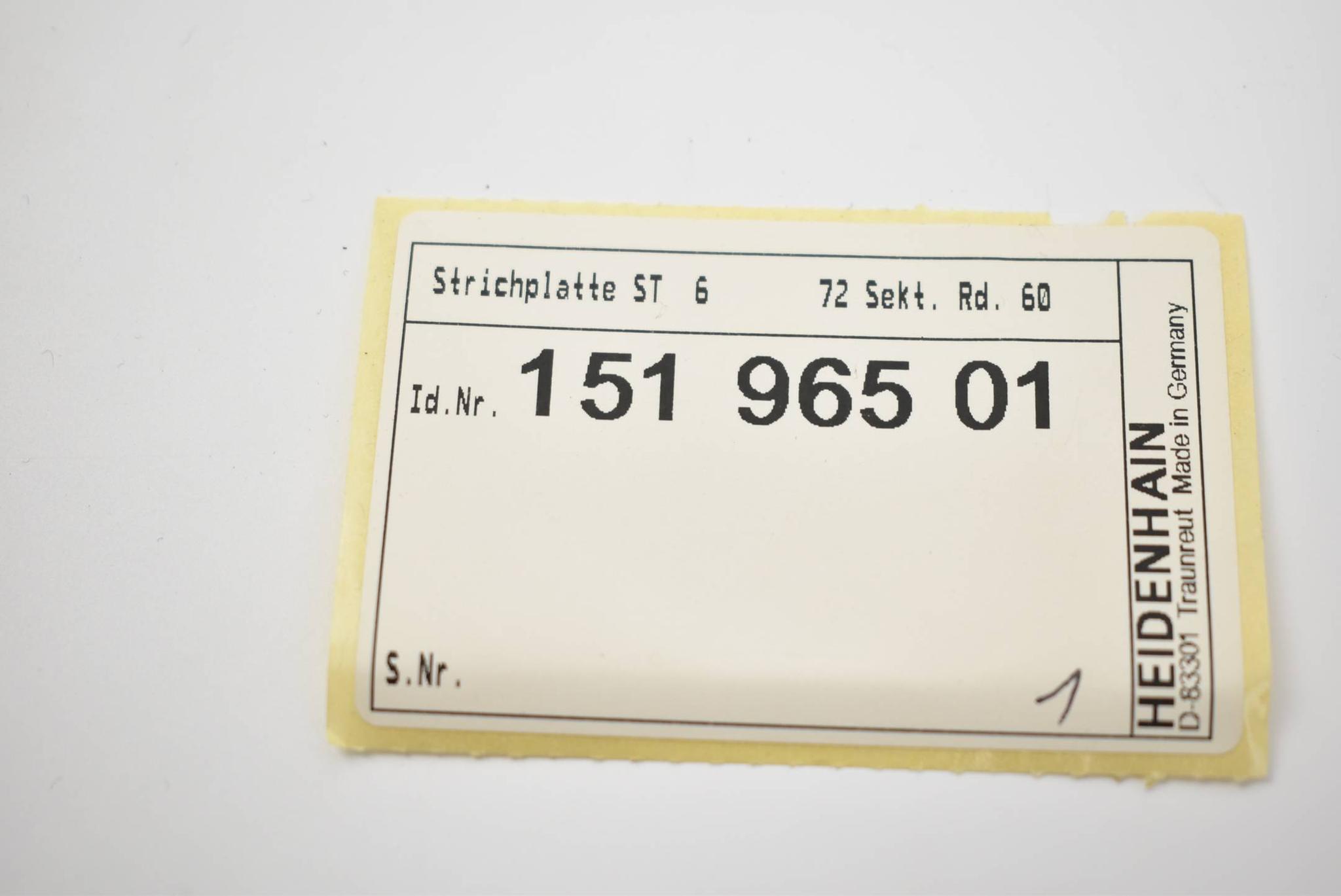 Produktfoto 2 von Heidenhain Strichplatte ST 6 ( 15196501 )