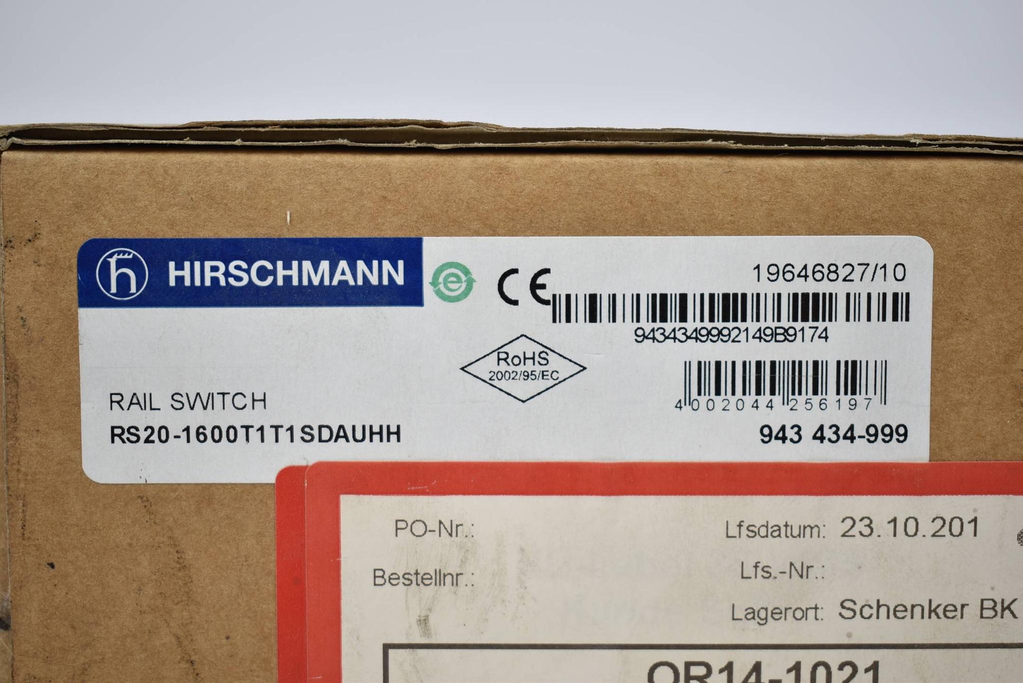 Produktfoto 1 von Hirschmann RS20 Rail Switch RS20-1600T1T1SDAUHH