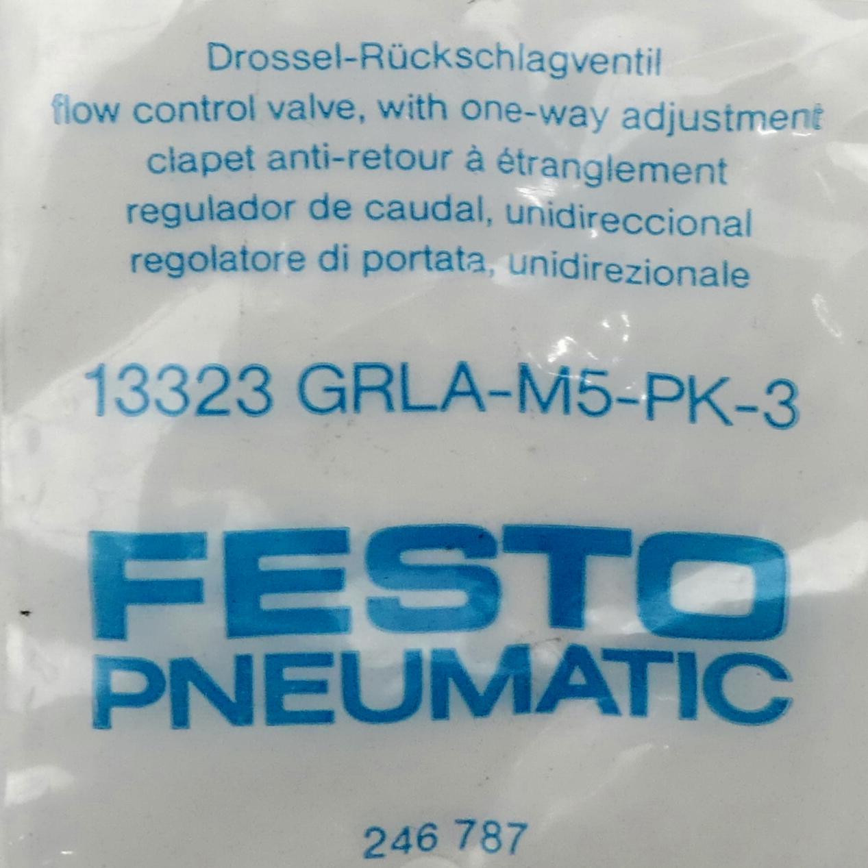 Produktfoto 2 von FESTO Drossel-Rückschlagventil GRLA-M5-PK-3