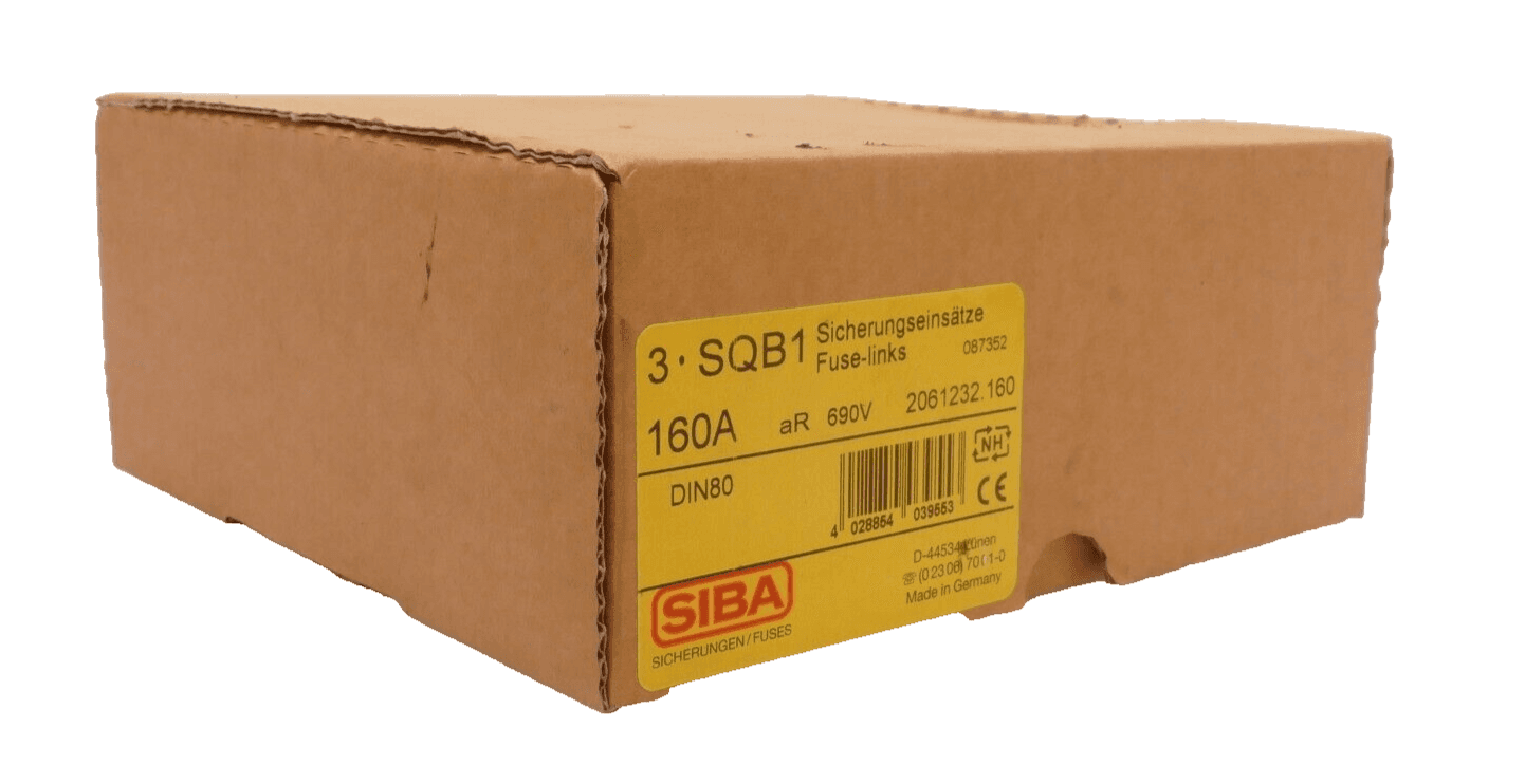 3x Siba SQB1 | 2061232 | Sicherungseinsätze Fuse-links | 2061232.160