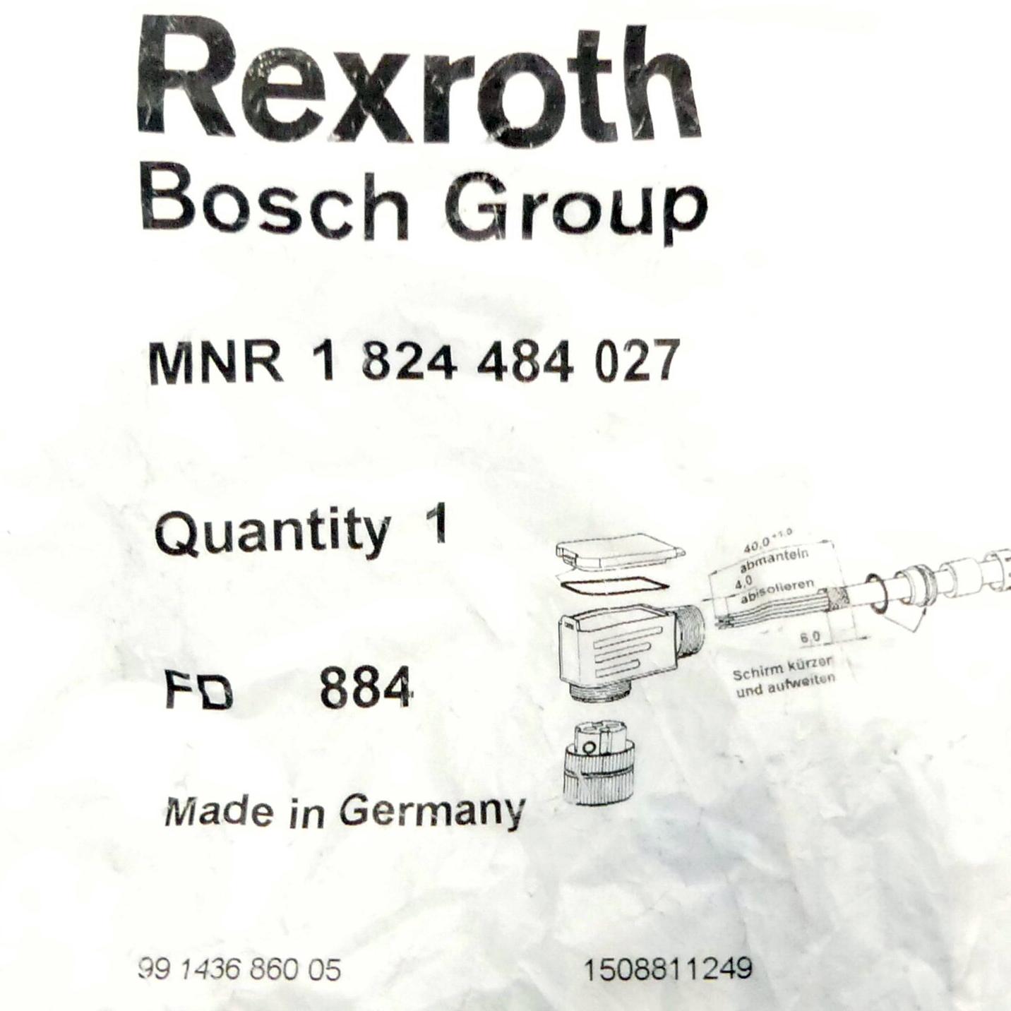 Produktfoto 2 von REXROTH Stecker