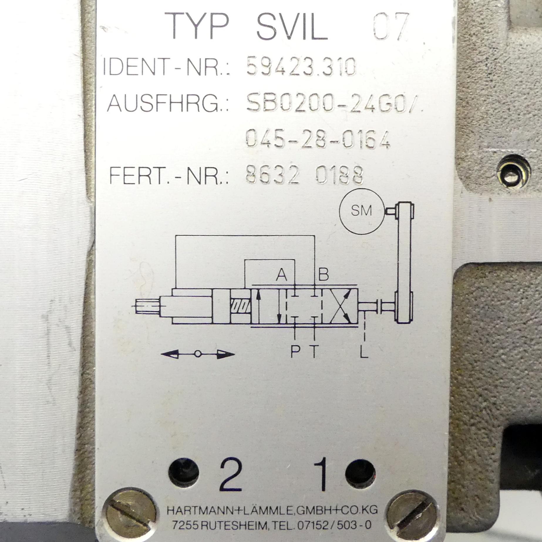 Produktfoto 2 von HARTMANN+LäMMLE Hydraulikzylinder SVIL 07