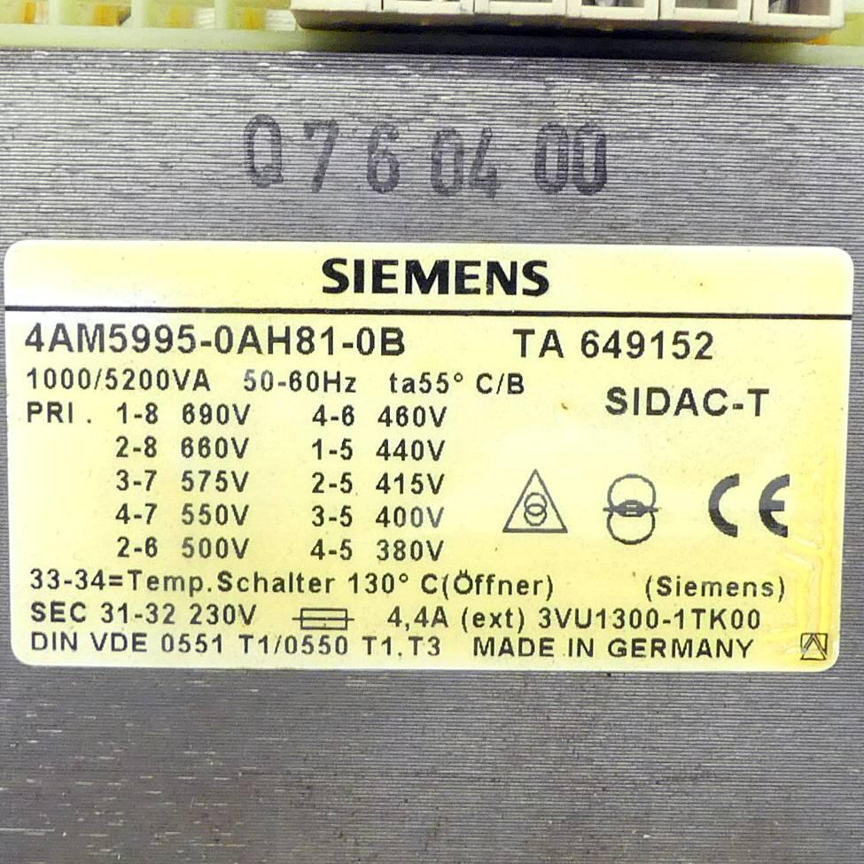 Produktfoto 2 von SIEMENS Transformator