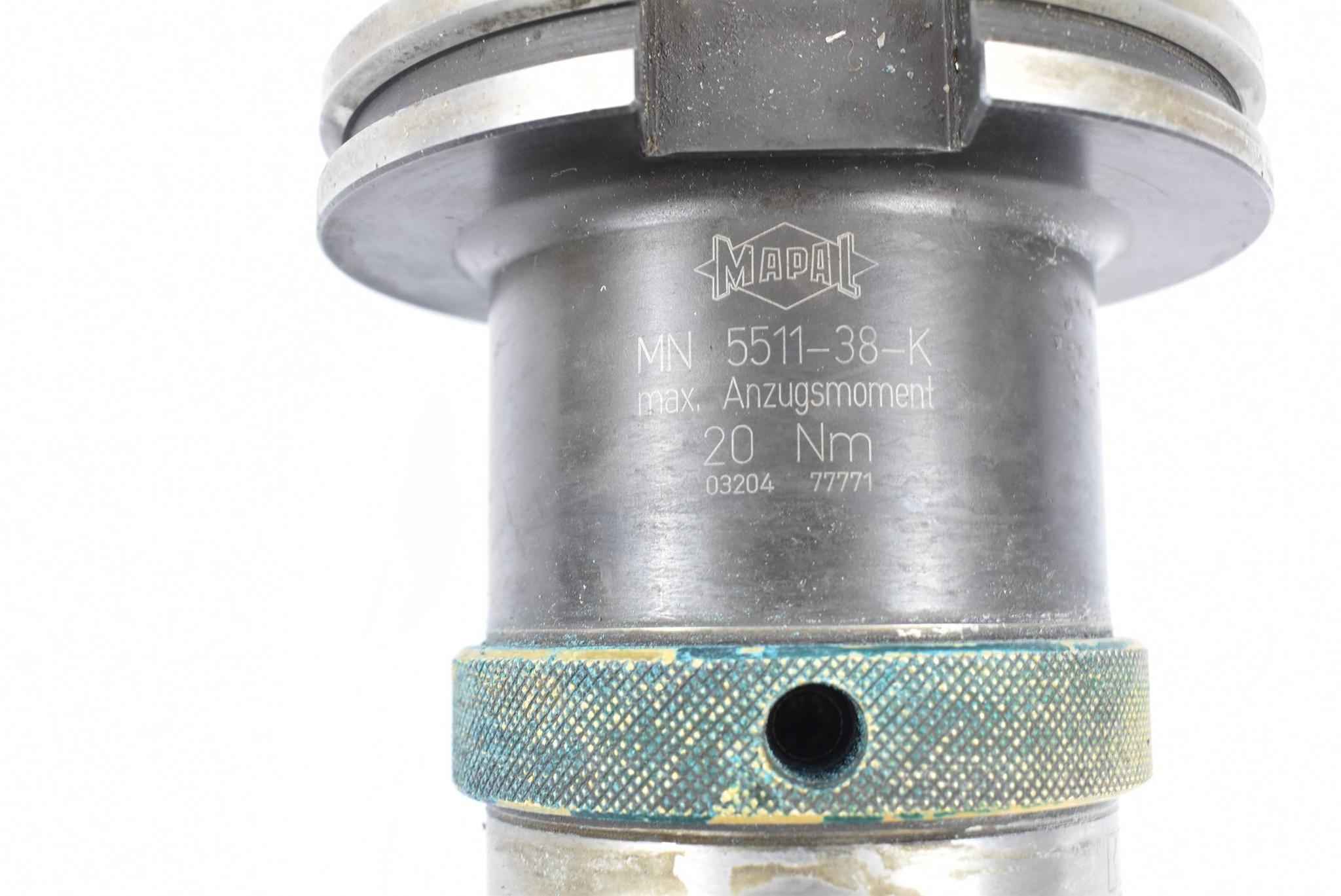 Produktfoto 1 von Mapal MN 5511-38-K ( 03204 77771 ) inkl. Kennametal HSK63ATT18120M + Bohrer