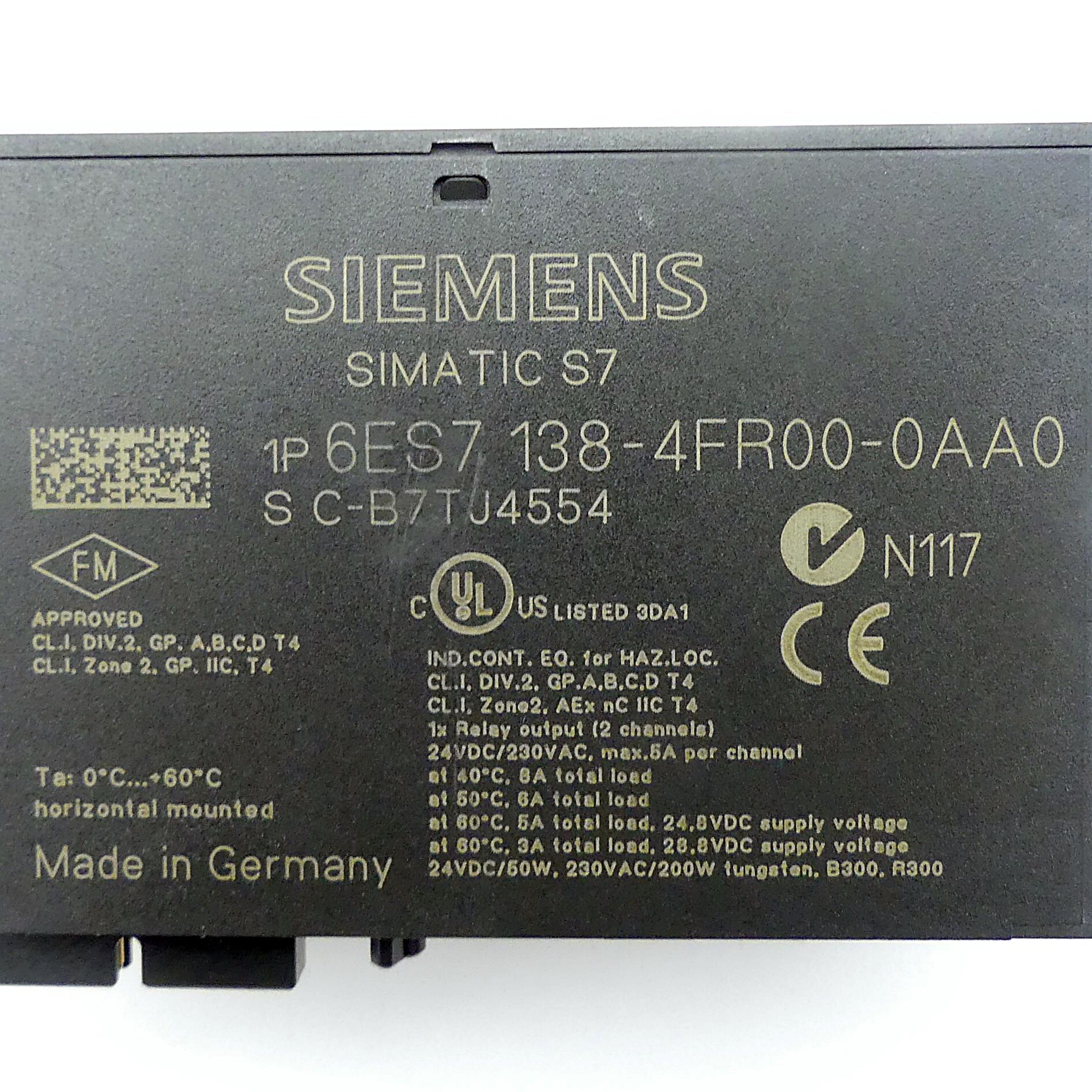 Produktfoto 2 von SIEMENS Elektronikmodul 6ES7 138-4FR00-0AA0