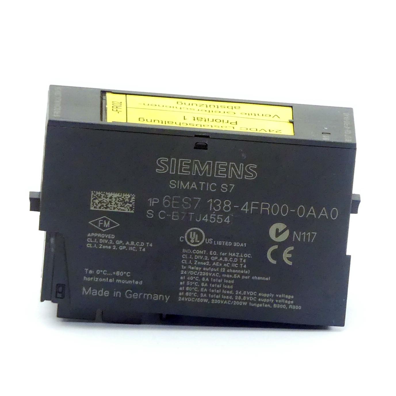 Produktfoto 3 von SIEMENS Elektronikmodul 6ES7 138-4FR00-0AA0