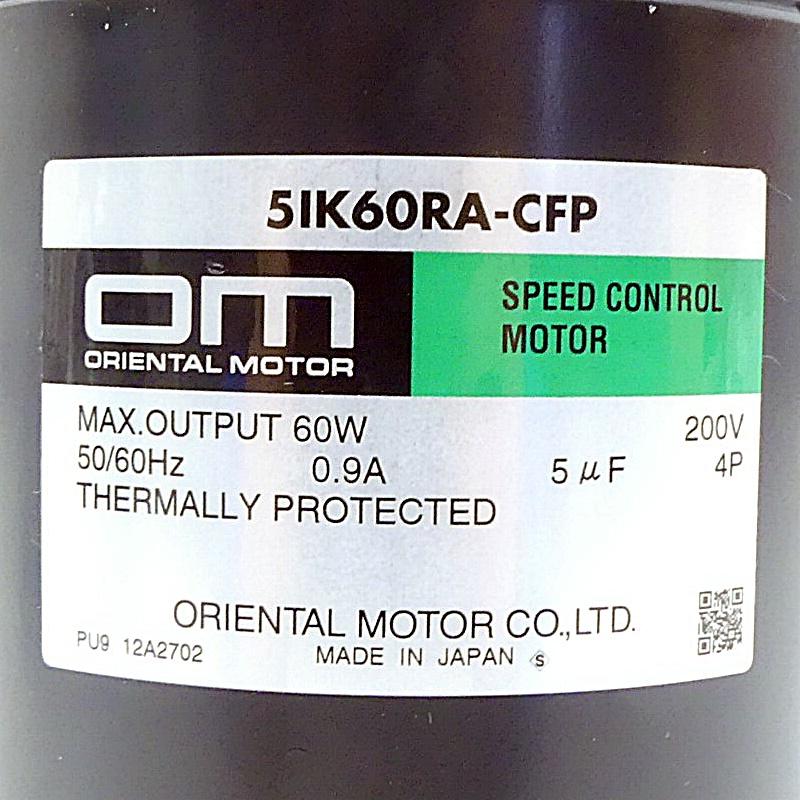 Produktfoto 2 von ORIENTAL MOTOR Speed Control Motor