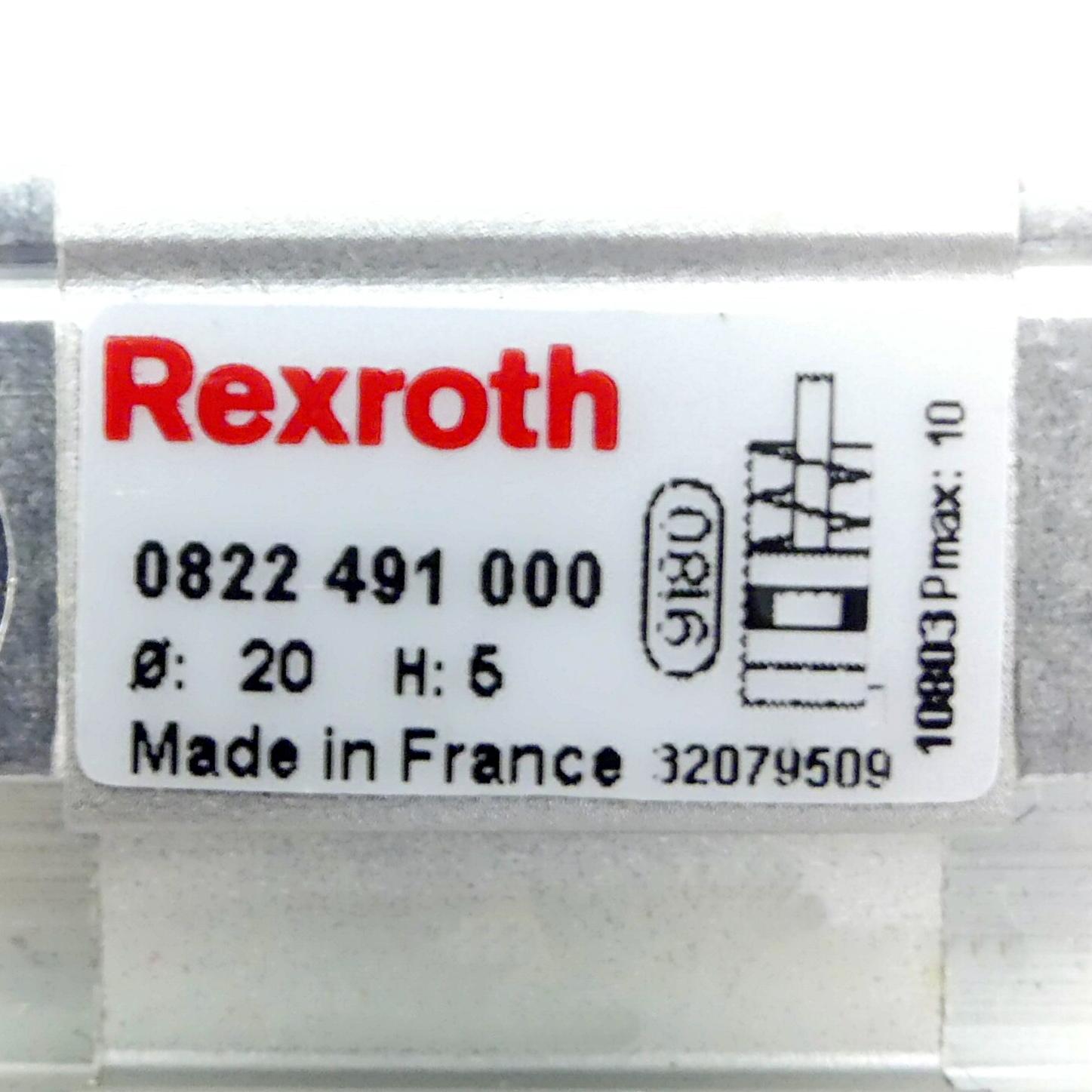 Produktfoto 2 von REXROTH Kompaktzylinder 0822 491 000