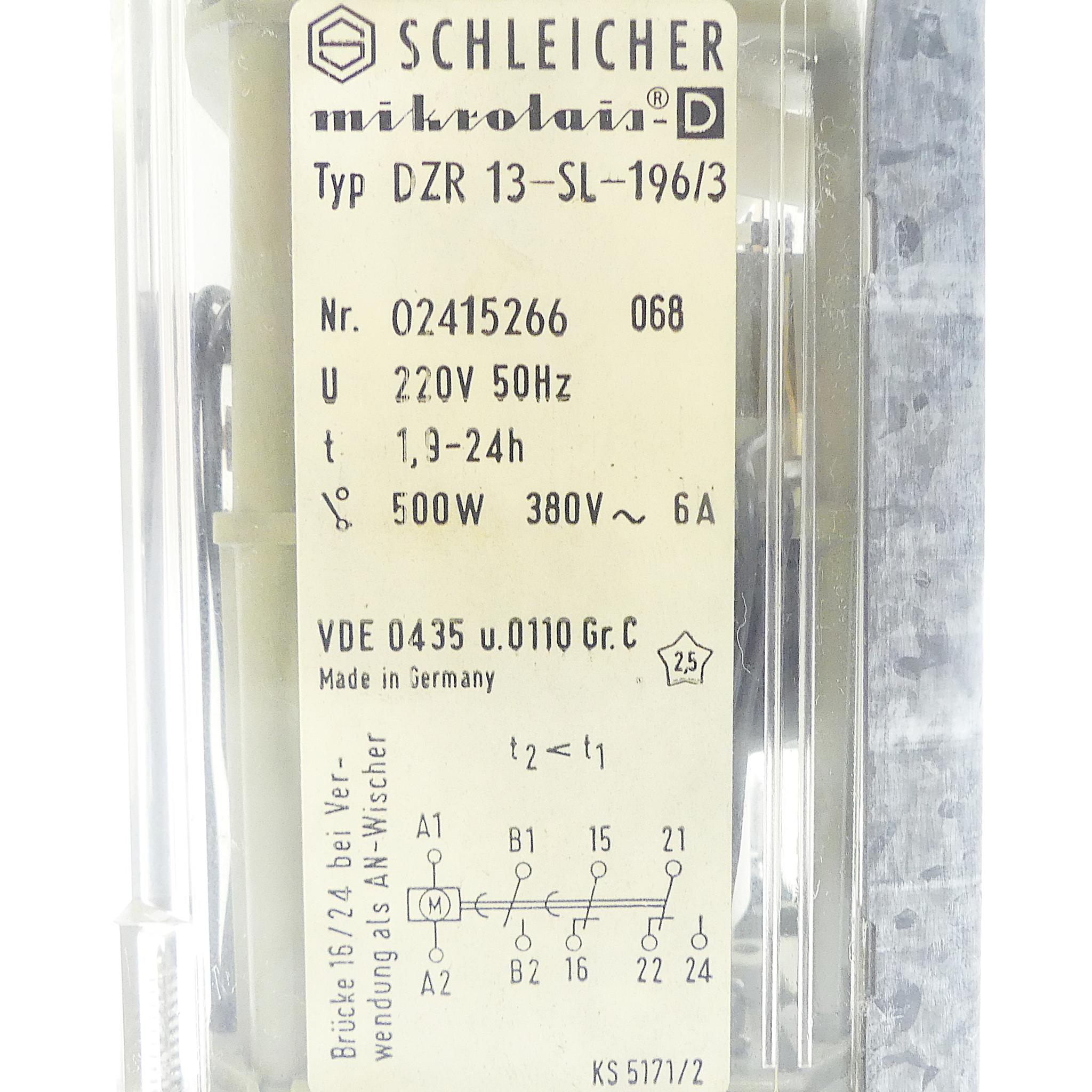 Produktfoto 2 von SCHLEICHER Zeitrelais DZR 13-SL-196/3