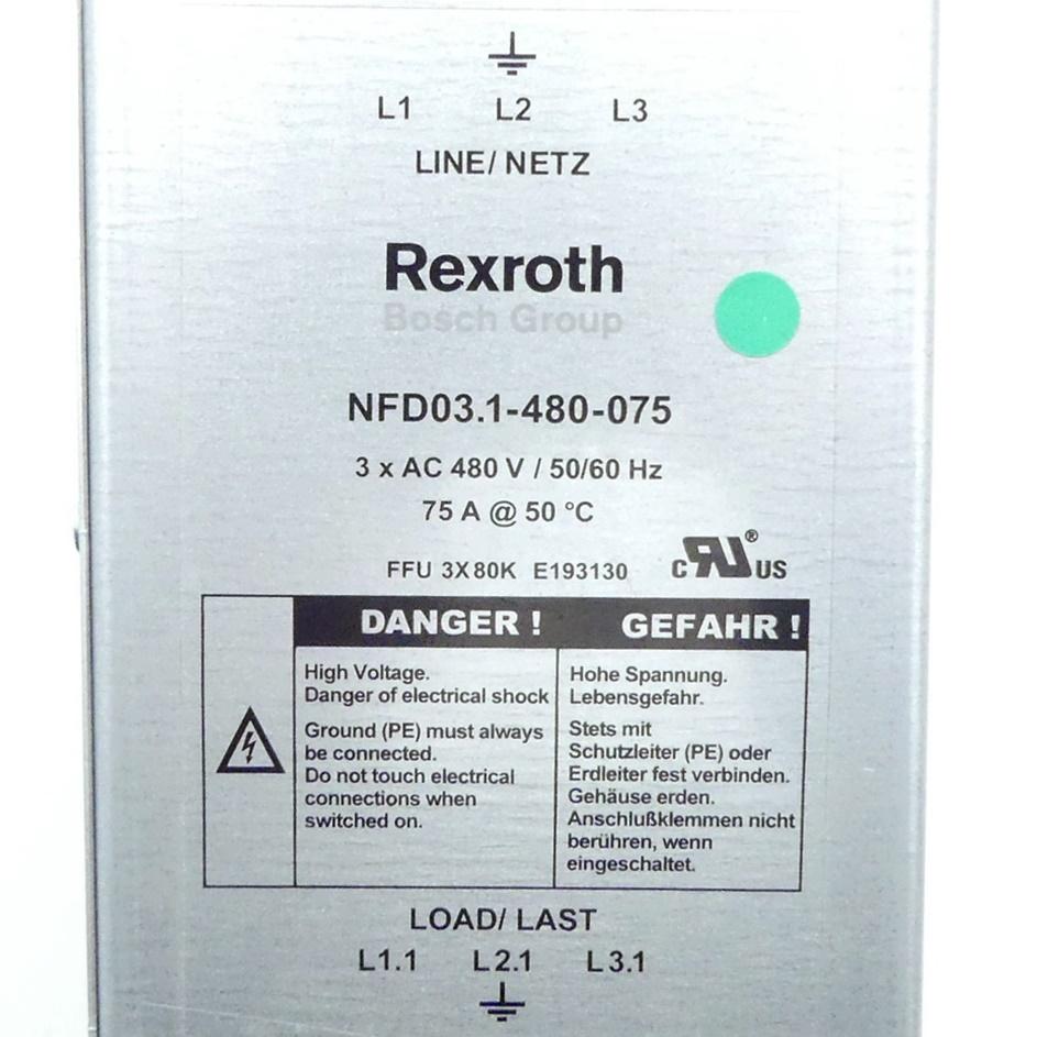 Produktfoto 2 von REXROTH Netzfilter NFD03.1-480-075