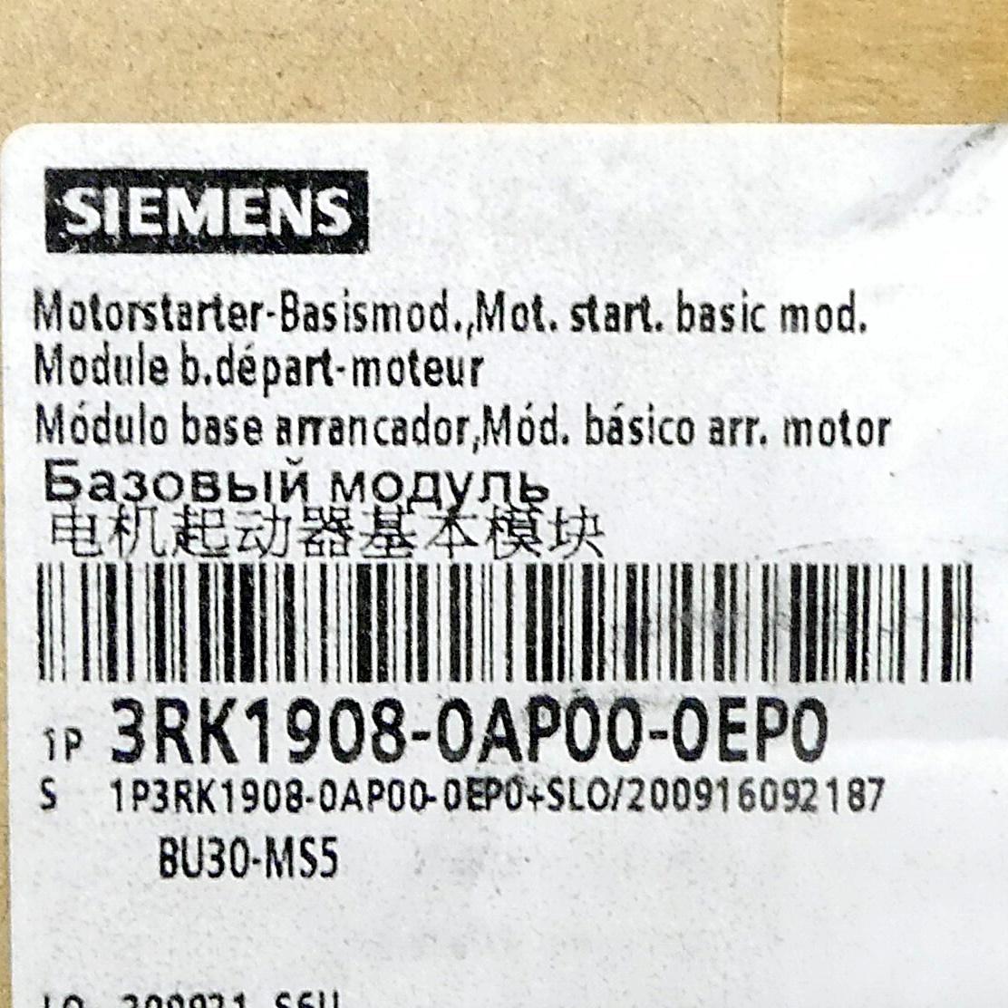 Produktfoto 2 von SIEMENS Motorstarter 3RK1908-0AP00-0EP0