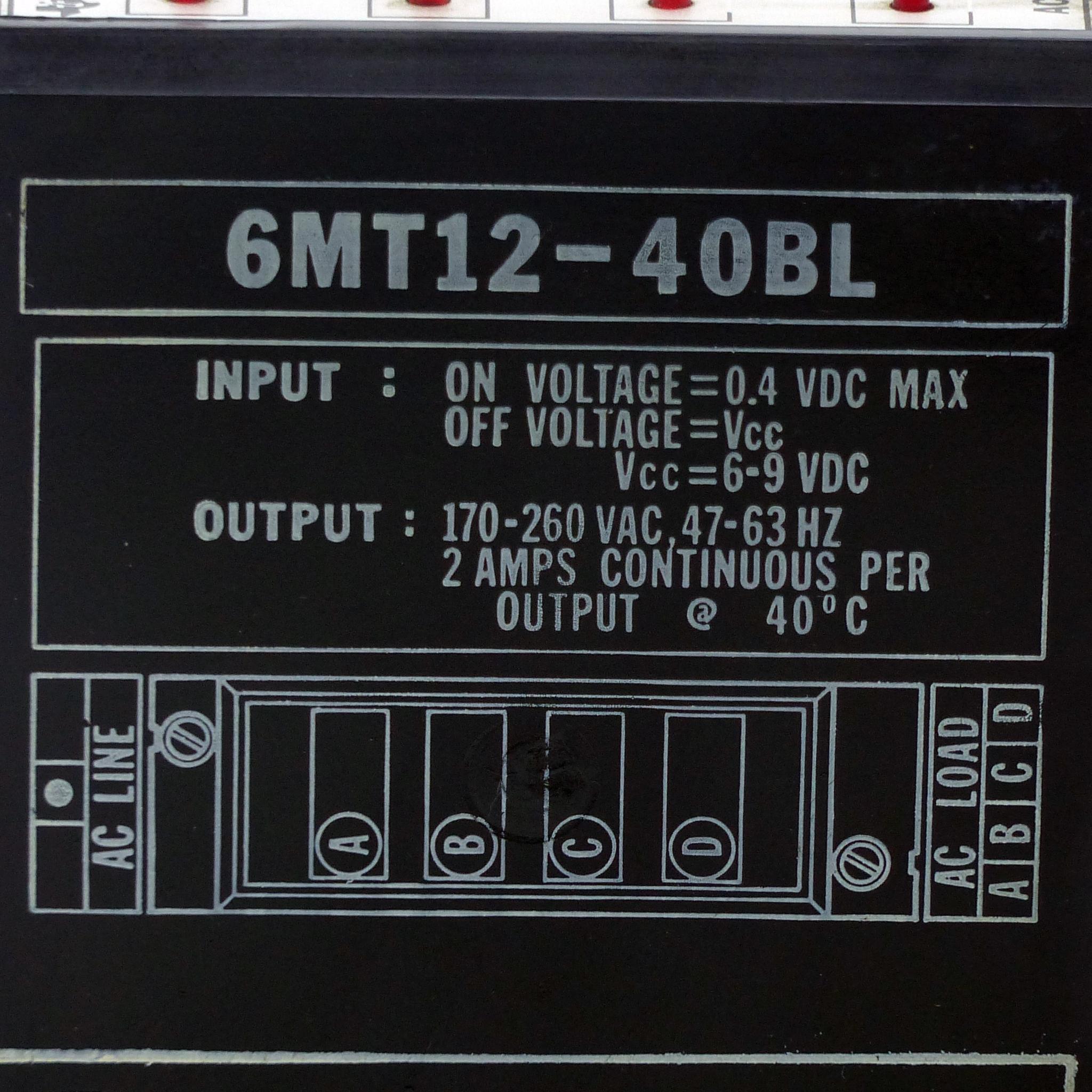 Produktfoto 2 von TEXAS INSTRUMENTS Input Logic Interface Modul 6MT12-40BL