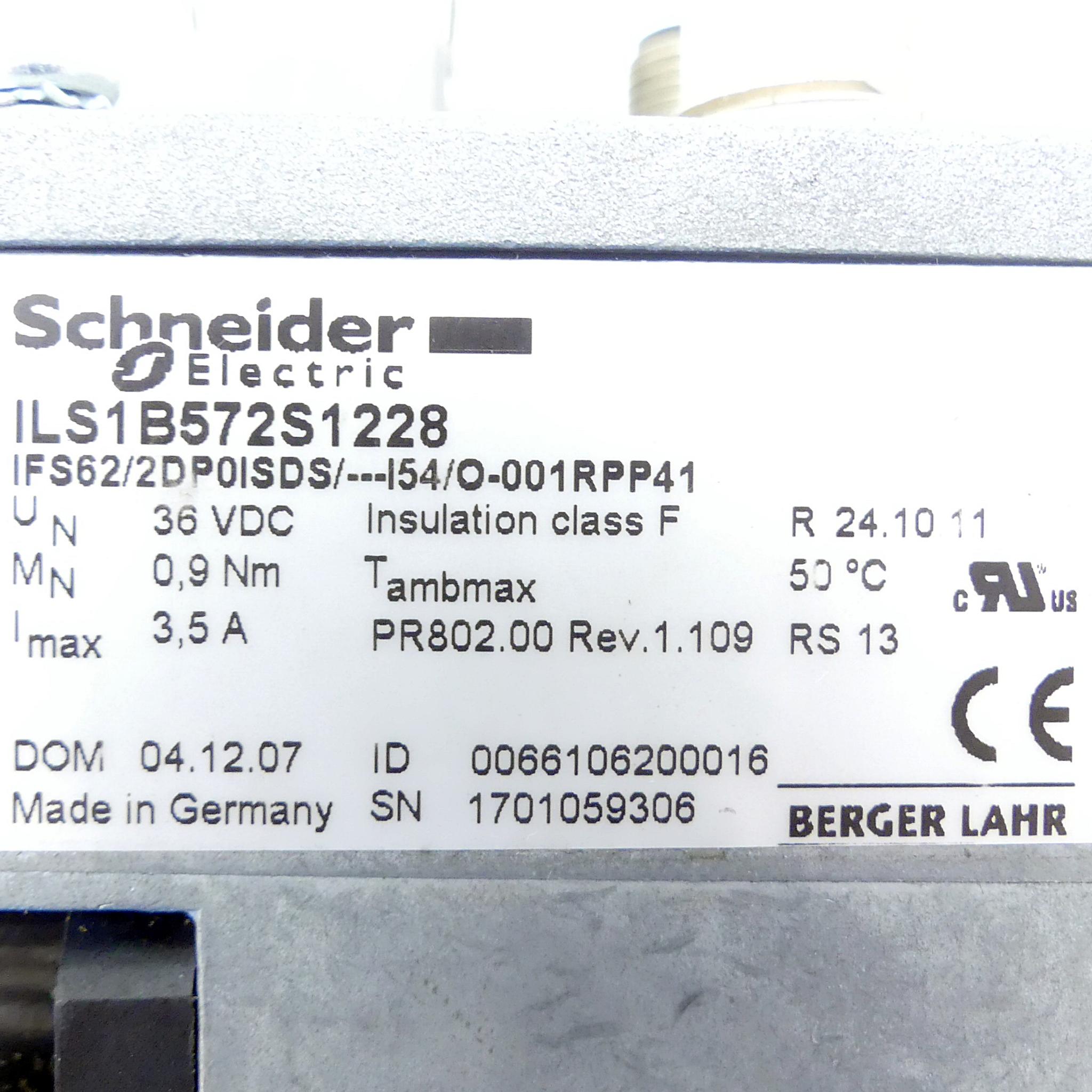 Produktfoto 2 von SCHNEIDER ELECTRIC Servomotor ILS1B572S1228