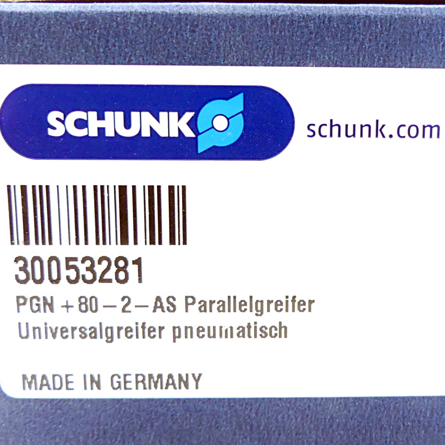 Produktfoto 2 von SCHUNK Parallelgreifer PGN+80-2-AS