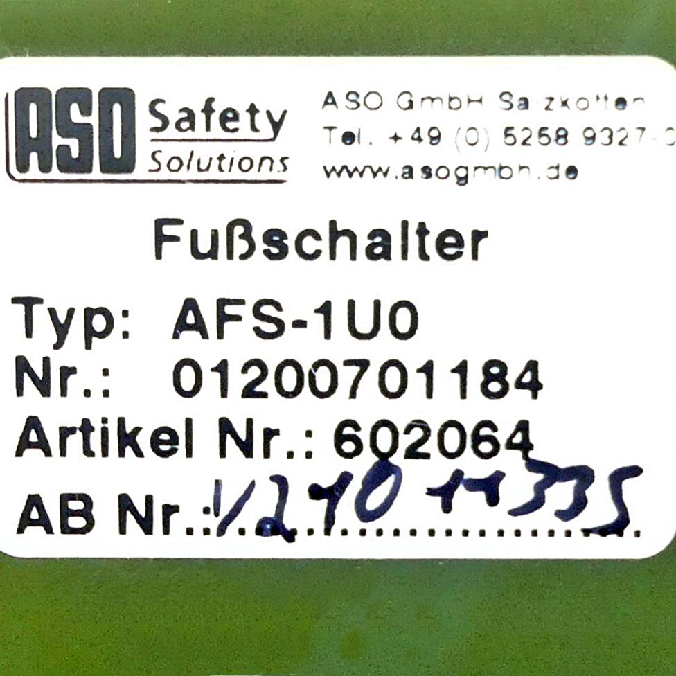 Produktfoto 2 von ASO Fußschalter AFS-1U0