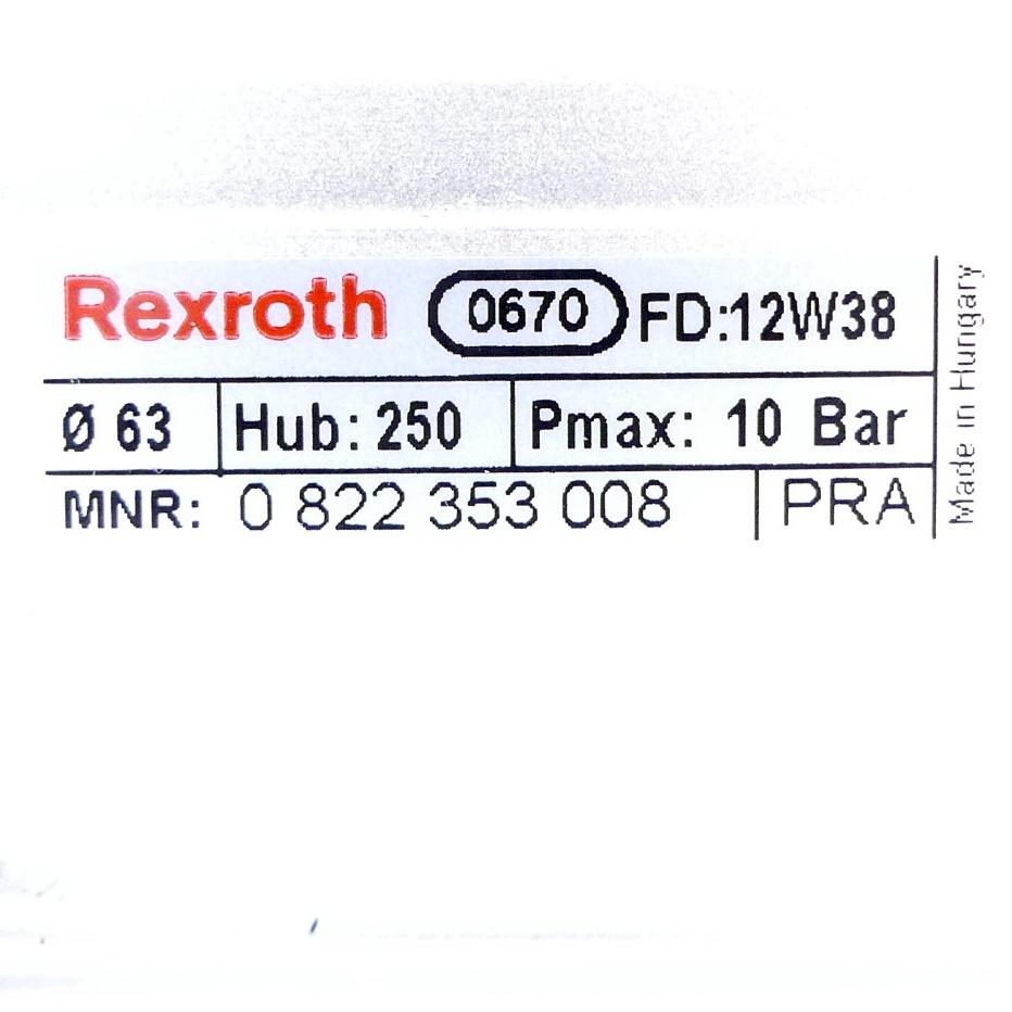 Produktfoto 2 von REXROTH Pneumatikzylinder 0 822 353 008