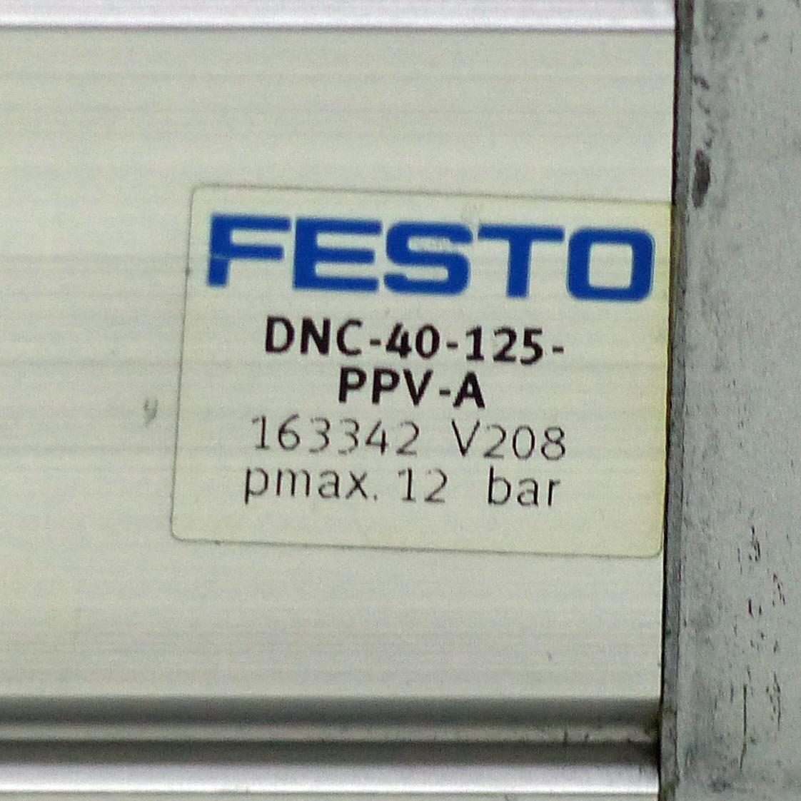 Produktfoto 2 von FESTO Zugstangenzylinder 40 x 125