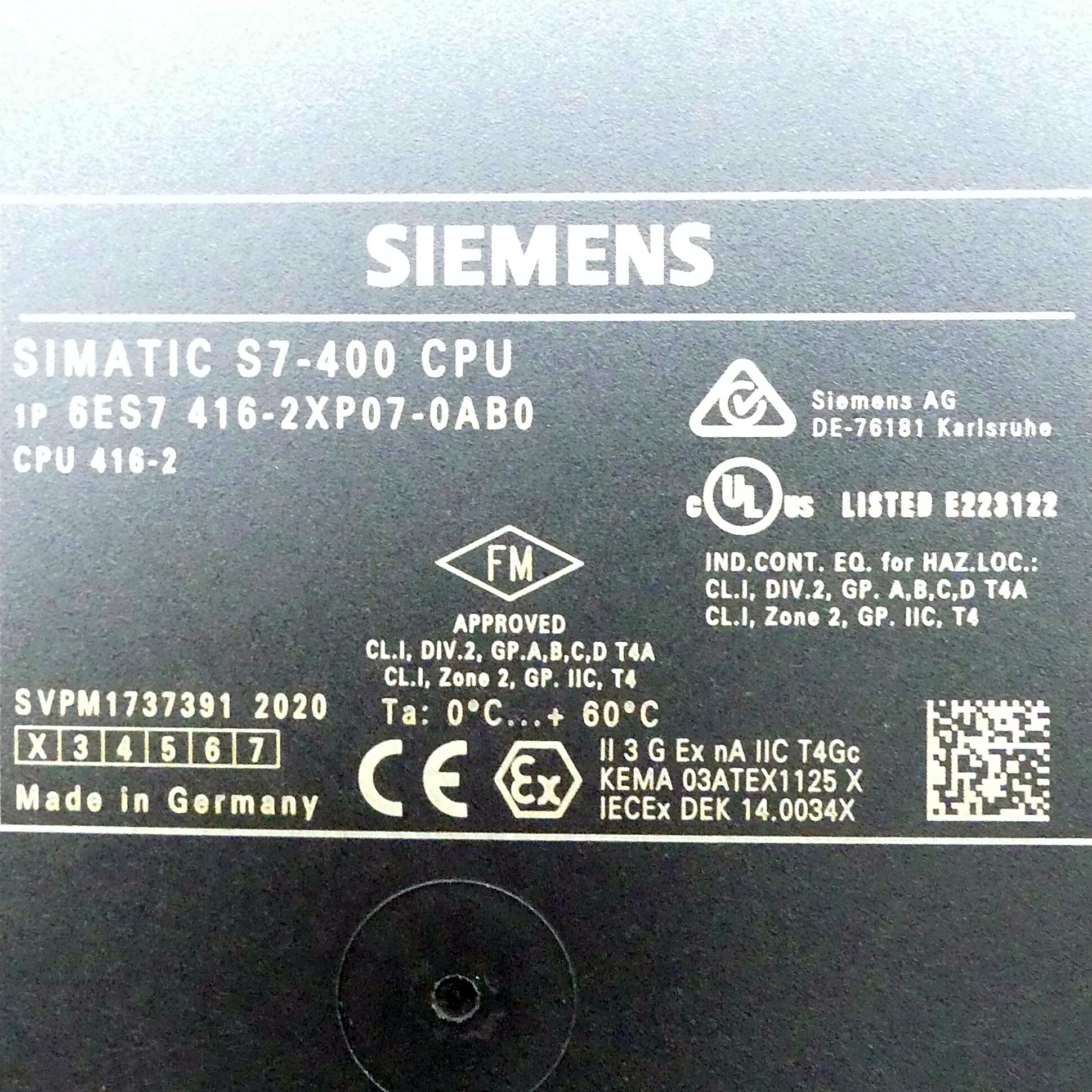 Produktfoto 2 von SIEMENS SIMATIC S7-400, Zentralbaugruppe CPU 416-2